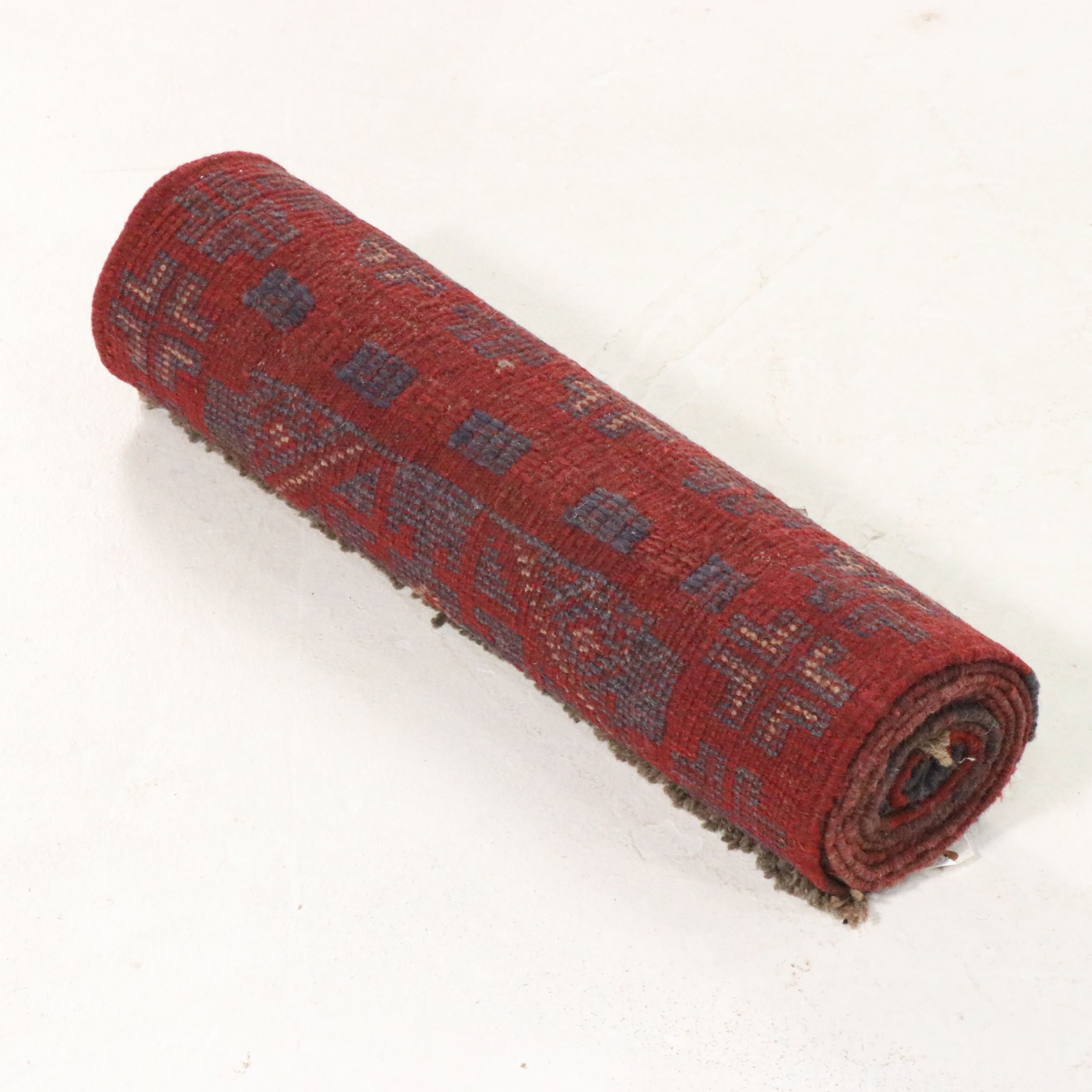 1'11 x 9' Handwoven Afghan Mashwani Carpet Runner