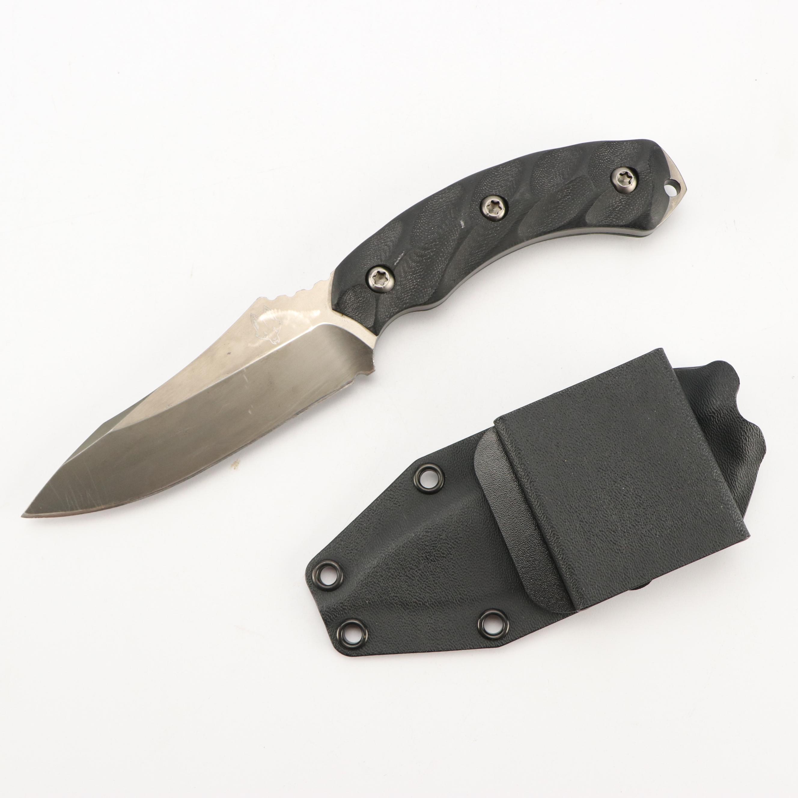 Zac Brown's Southern Grind Steel and Black Handled Fixed Blade Knife
