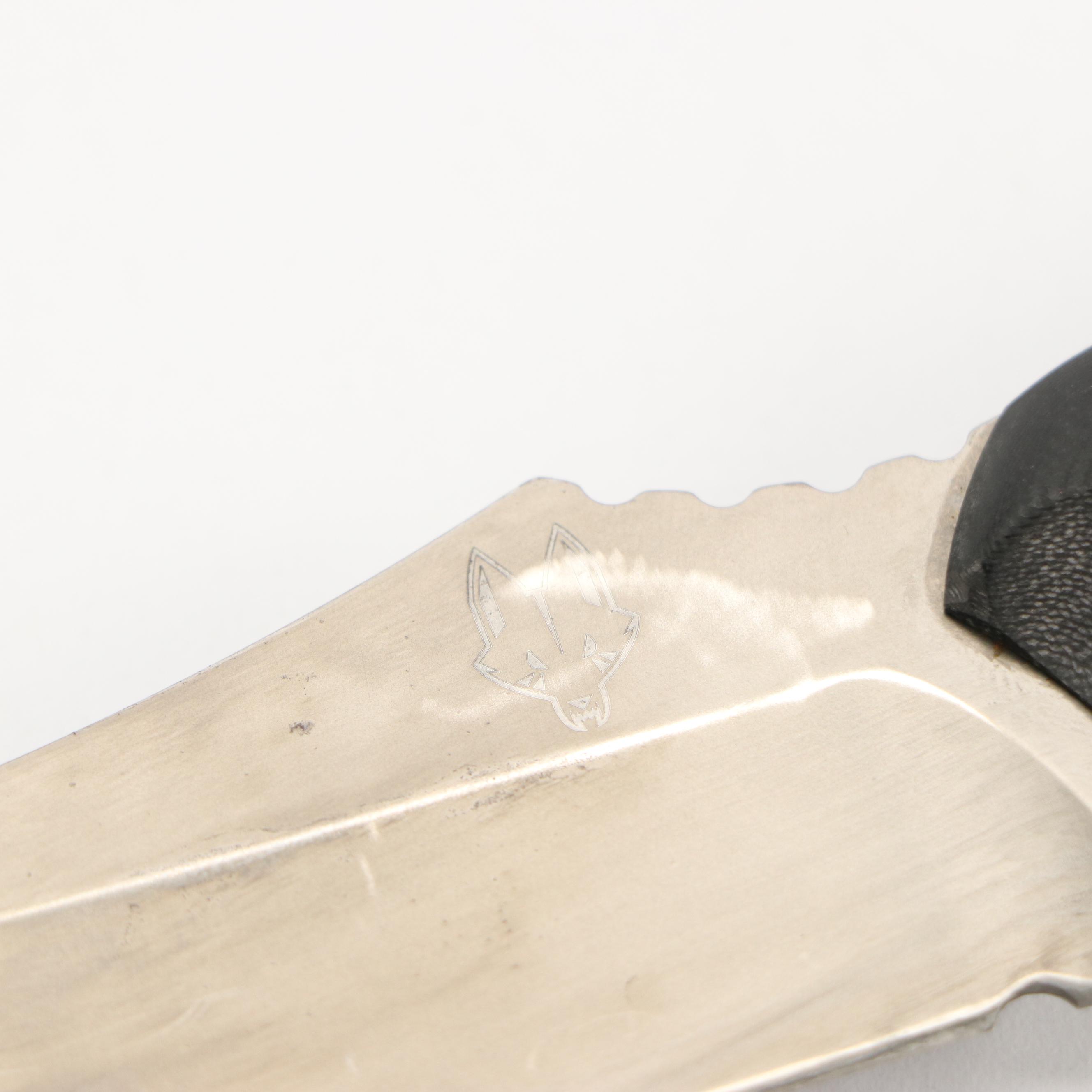 Zac Brown's Southern Grind Steel and Black Handled Fixed Blade Knife