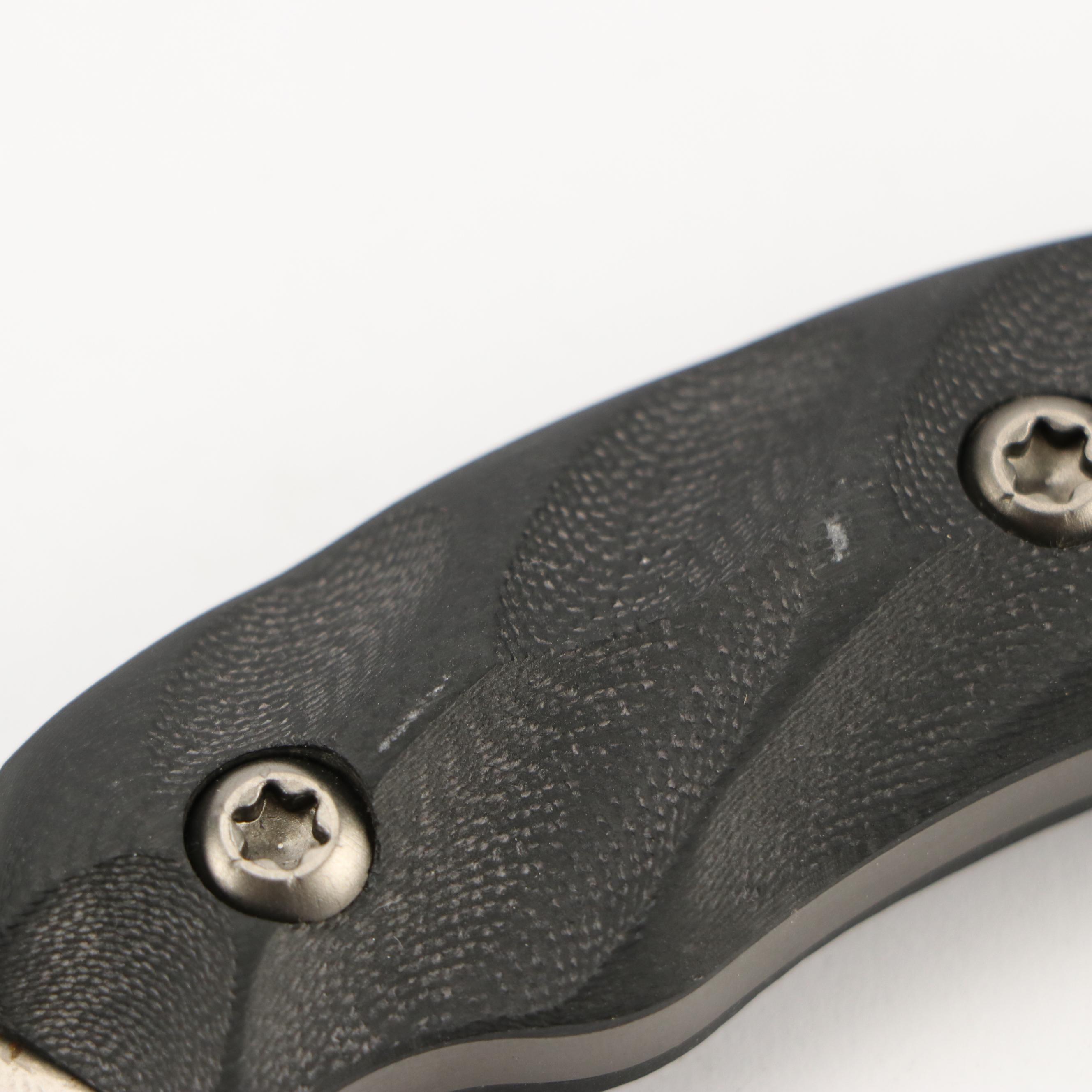 Zac Brown's Southern Grind Steel and Black Handled Fixed Blade Knife