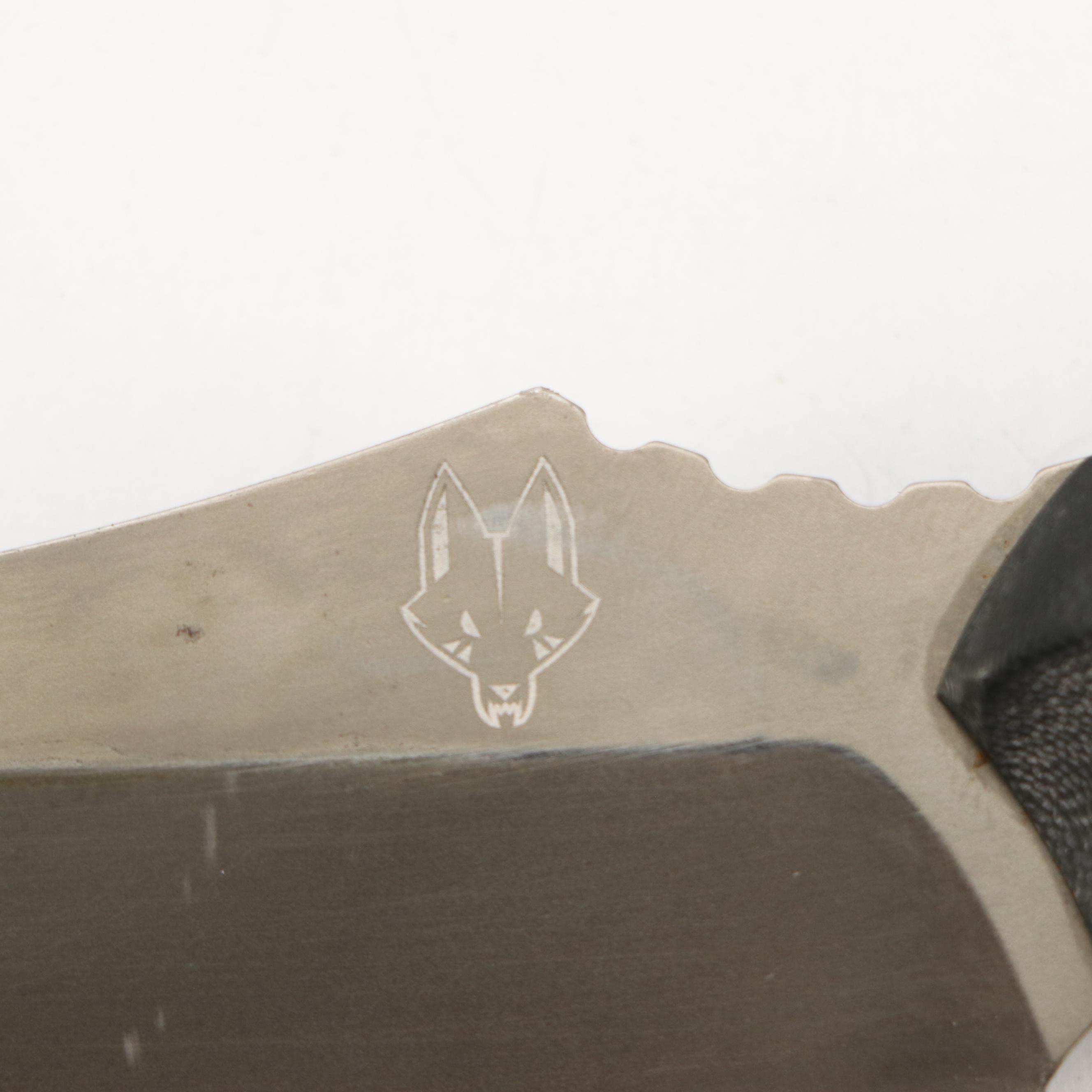 Zac Brown's Southern Grind Steel and Black Handled Fixed Blade Knife