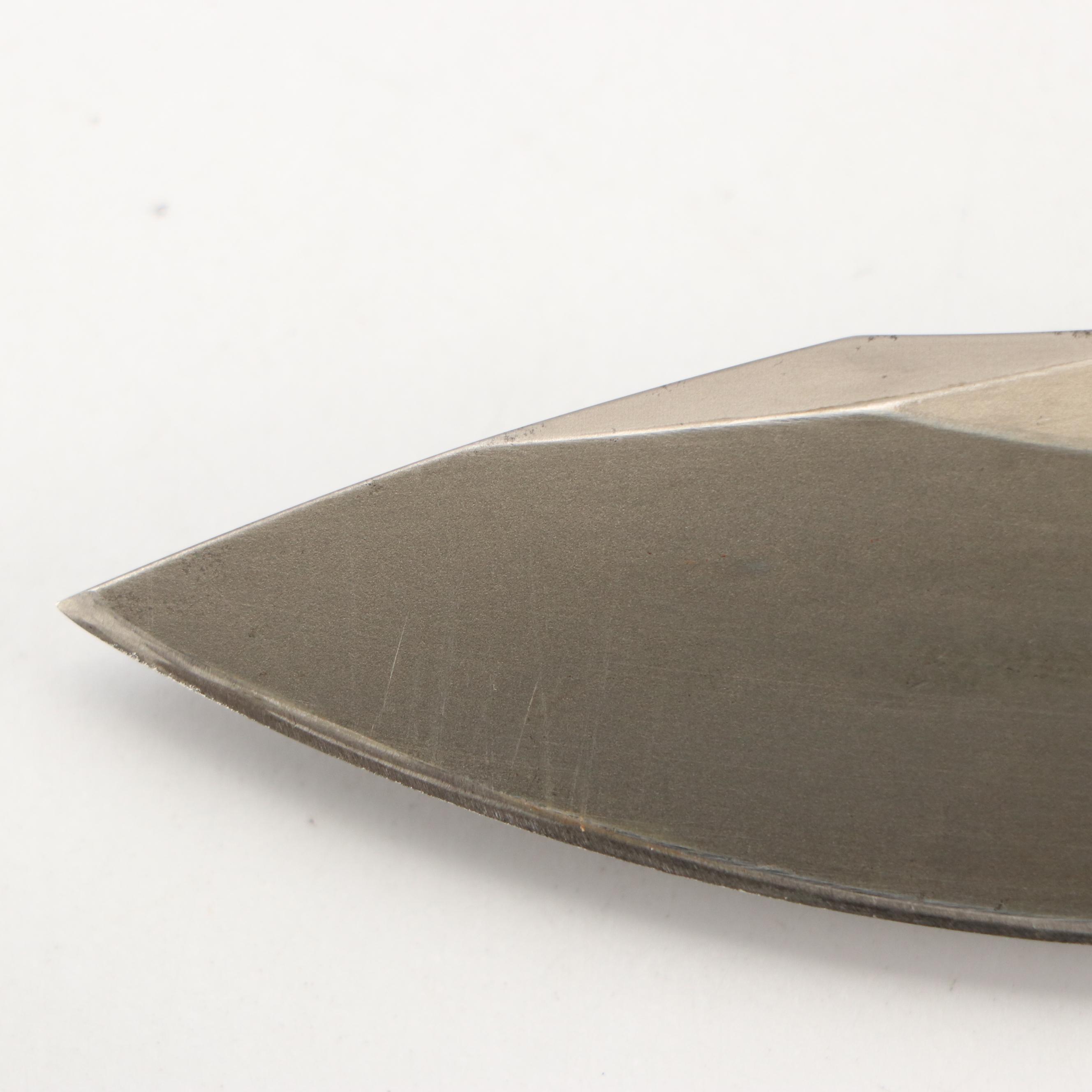 Zac Brown's Southern Grind Steel and Black Handled Fixed Blade Knife