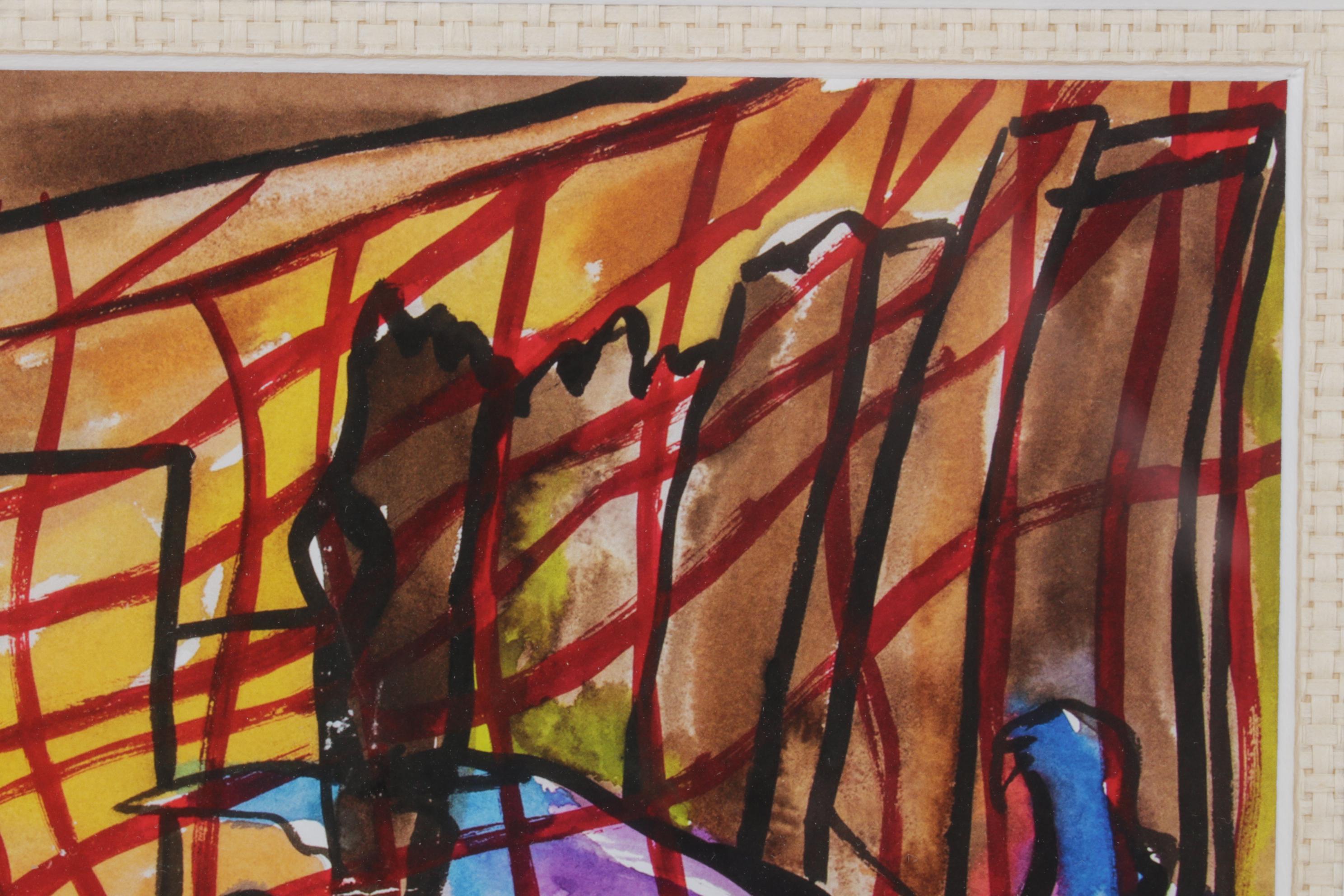 Giclée After Aminah Robinson's "Chicken Yard on Sapelo"