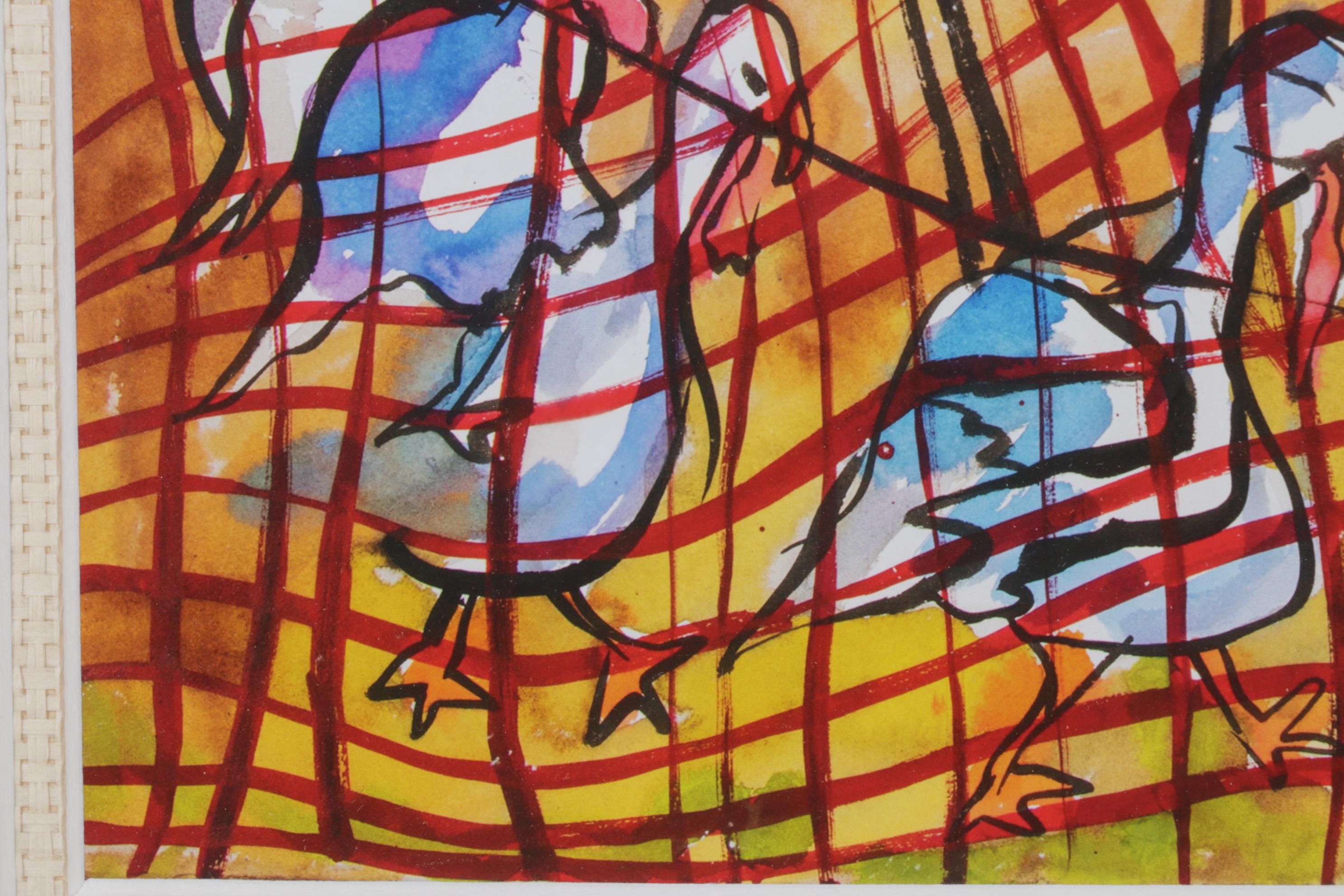 Giclée After Aminah Robinson's "Chicken Yard on Sapelo"