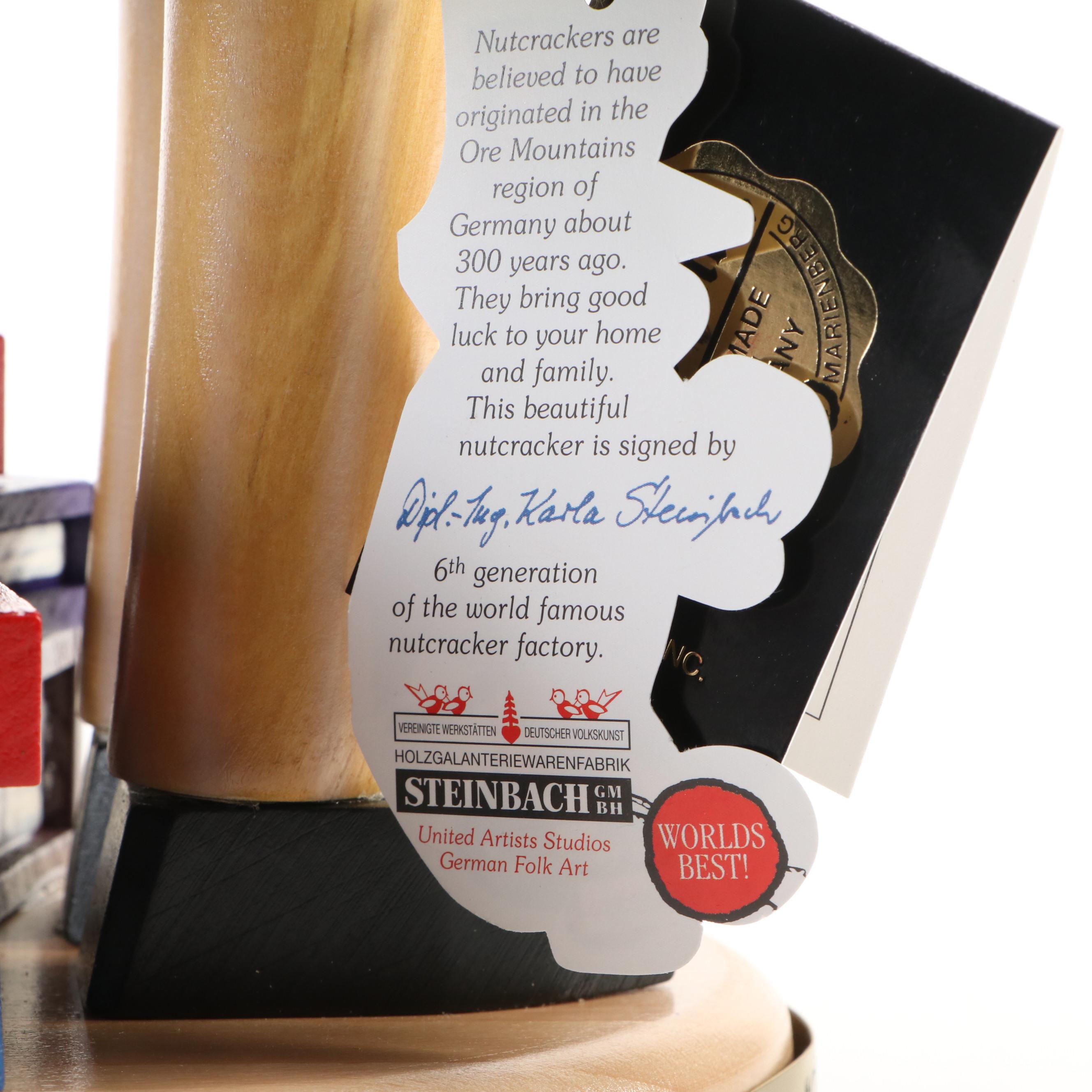 Artist Signed Steinbach "Charles Dickens" Limited Edition Wooden Nutcracker