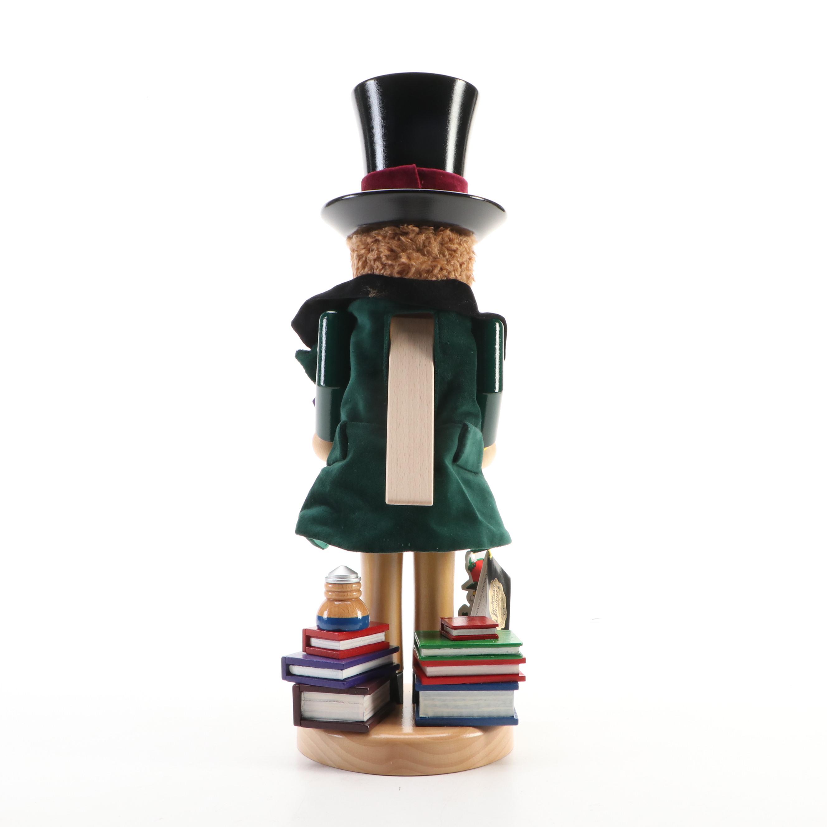 Artist Signed Steinbach "Charles Dickens" Limited Edition Wooden Nutcracker