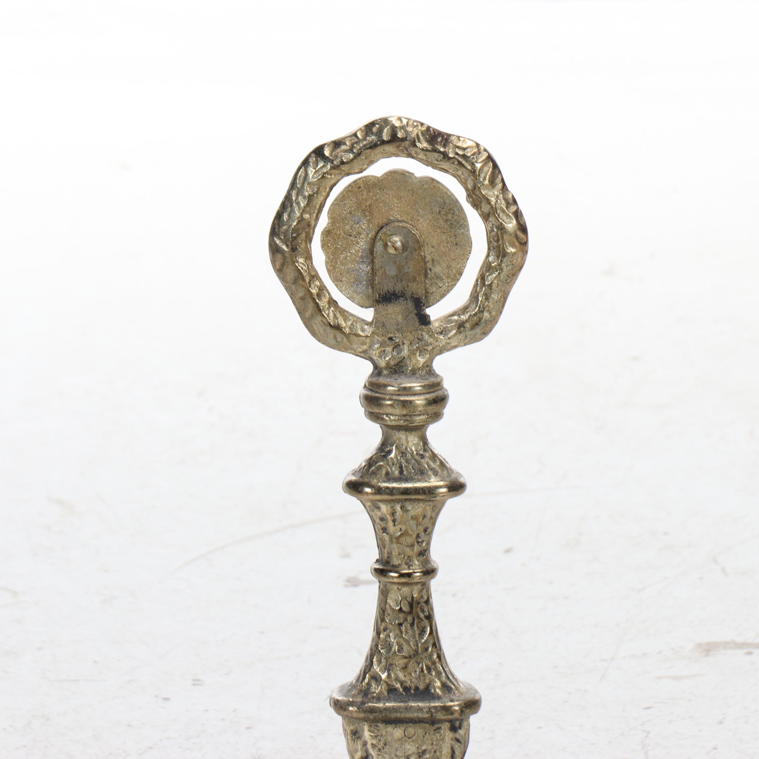 Pair of French Style Cast Iron Claw-Footed Andirons