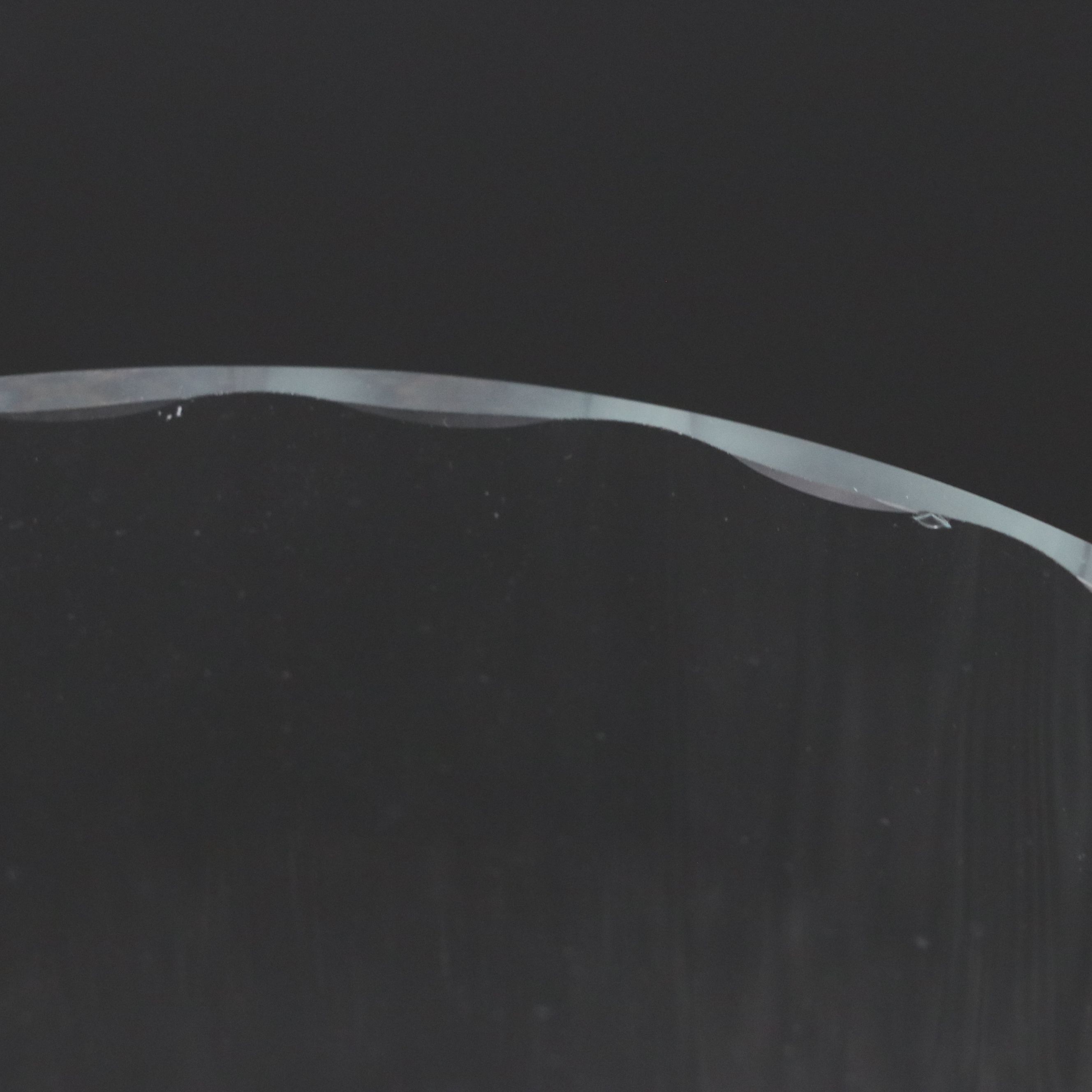 Monogrammed Glass Pedestal Trifle Bowl with Corrugated Glass Bowl