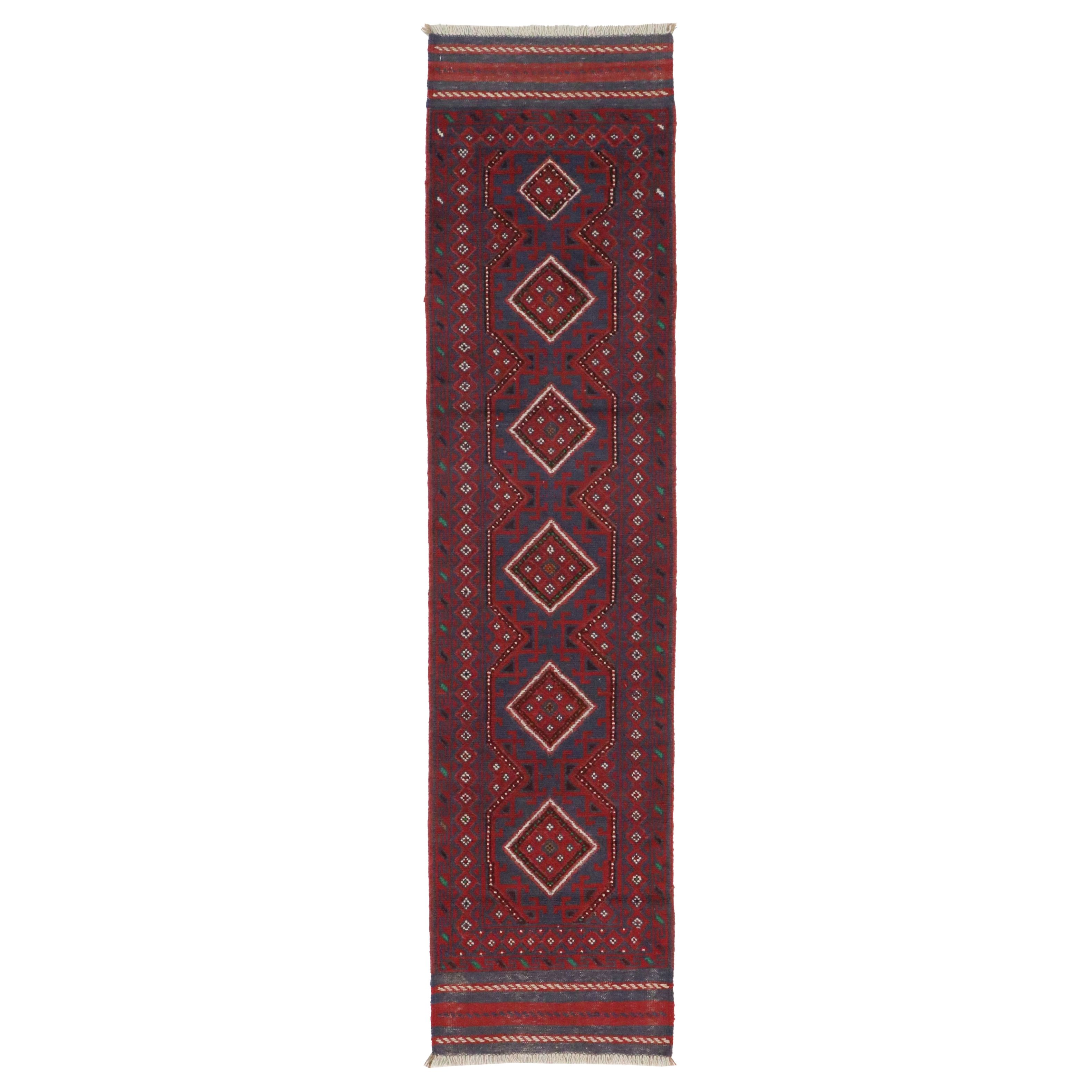 2' x 8'3 Handwoven Afghan Mashwani Carpet Runner