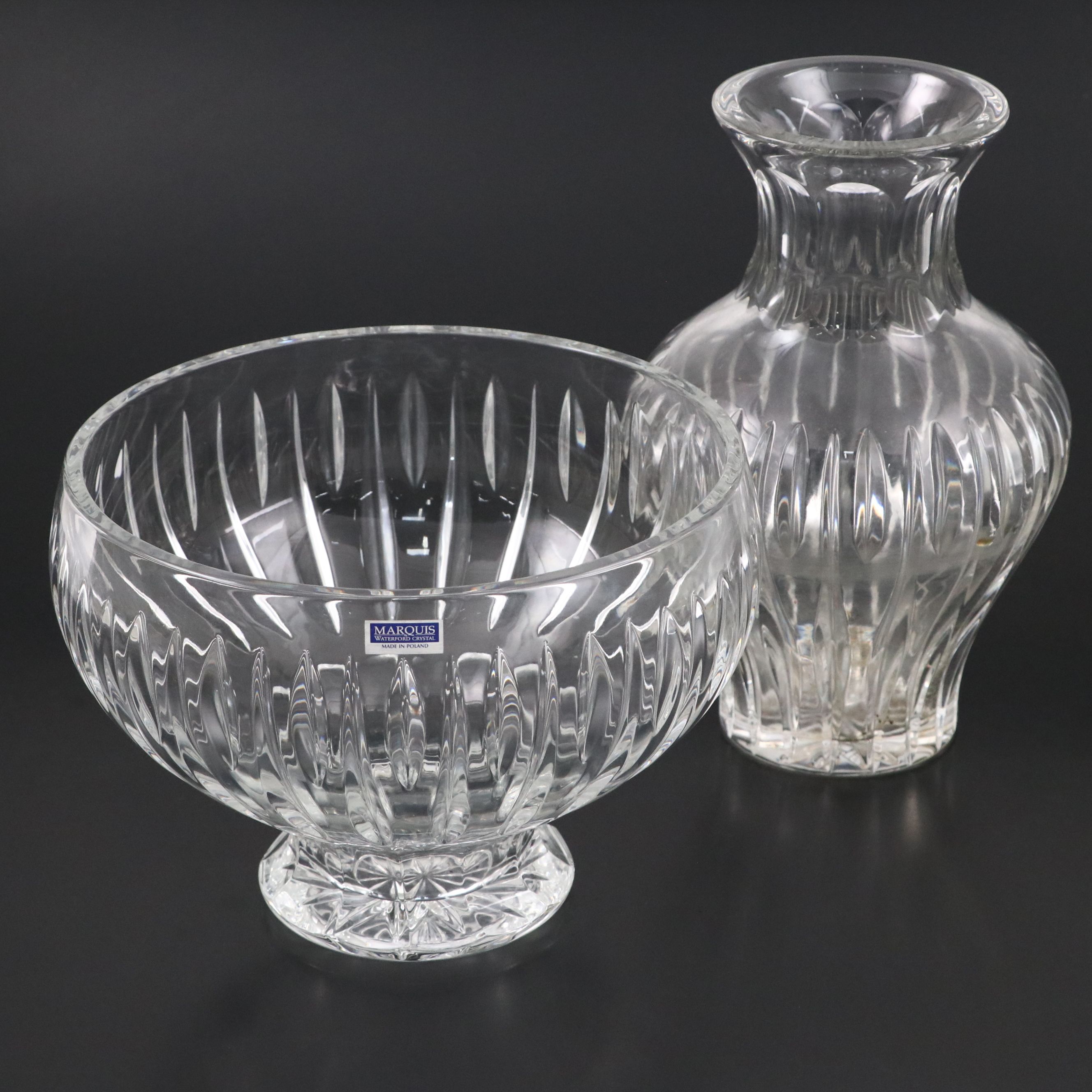Marquis by Waterford Crystal "Sheridan" Bowl and Vase