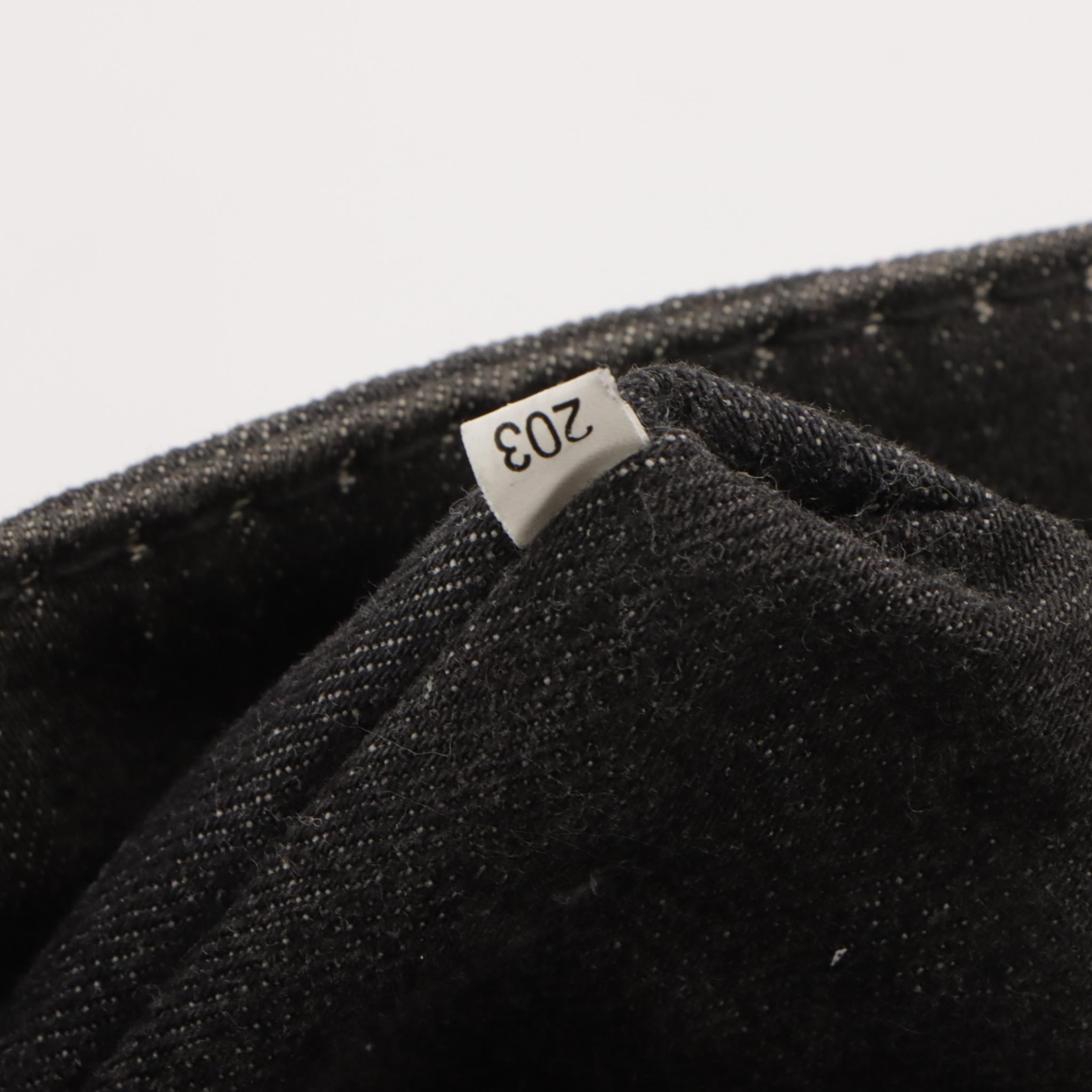 Prada Small Canapa Logo Two-Way Tote in Dark Cotton Denim