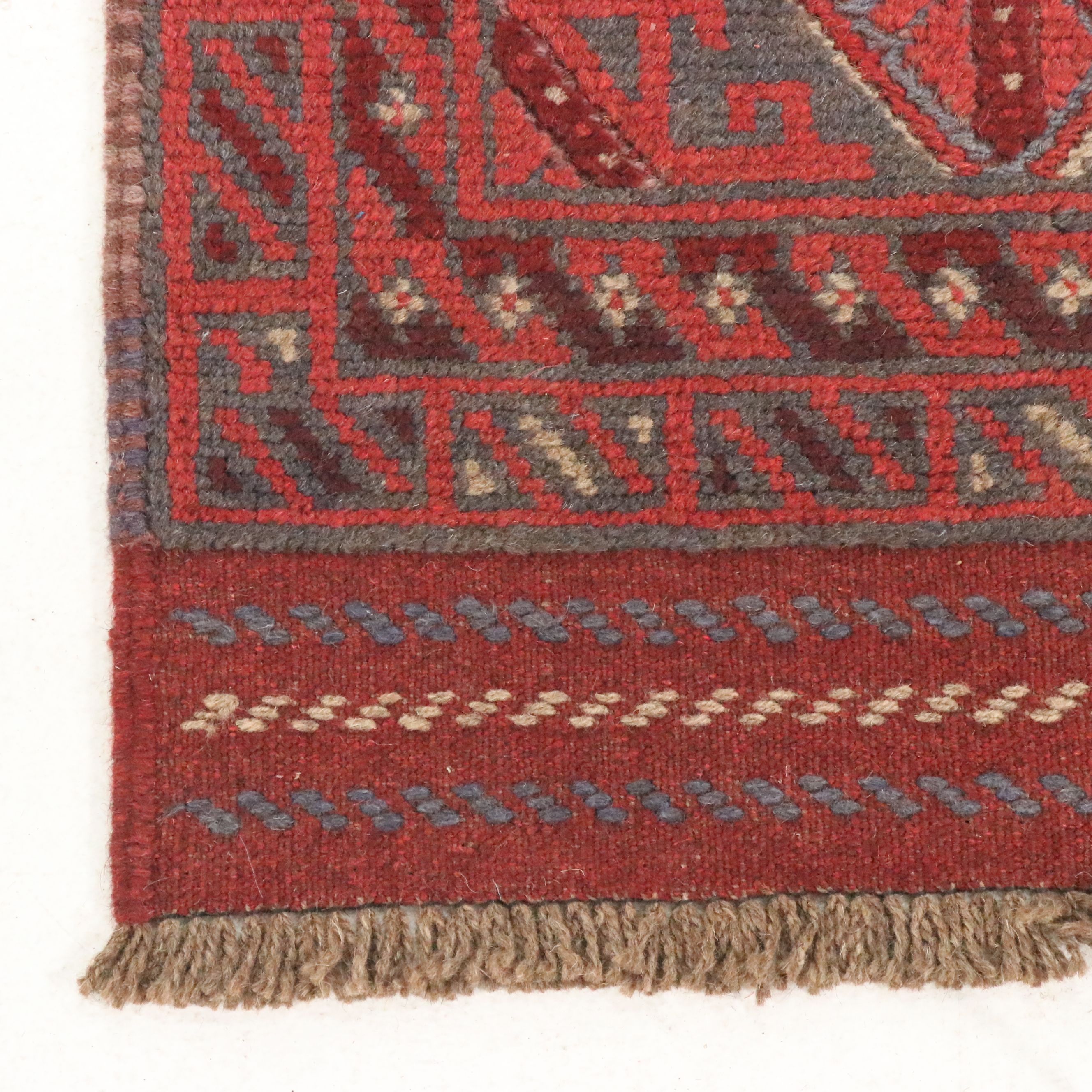 2'2 x 8'6 Handwoven Afghan Mashwani Carpet Runner