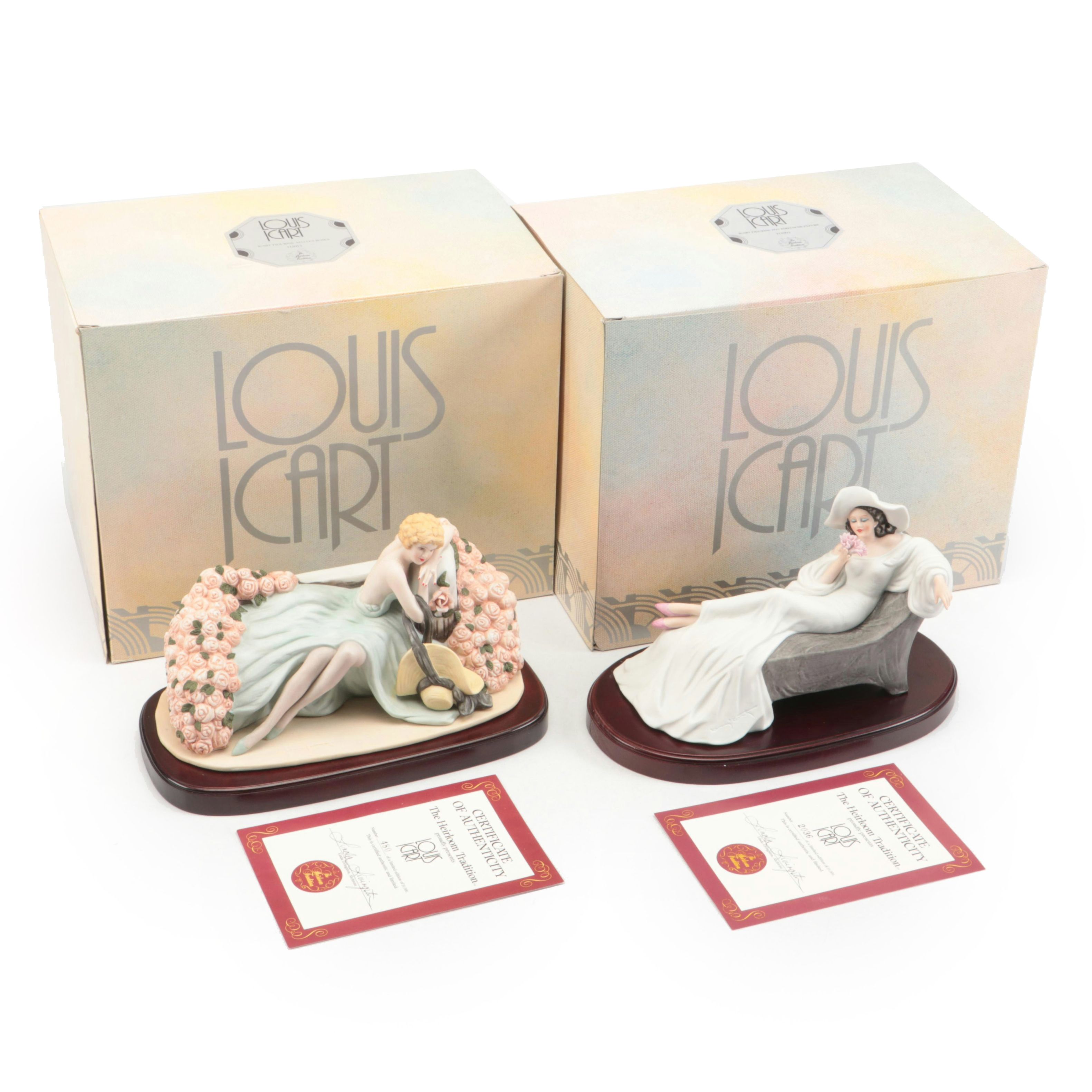 The Heirloom Tradition Louis Icart Art Deco Style Porcelain Figurines