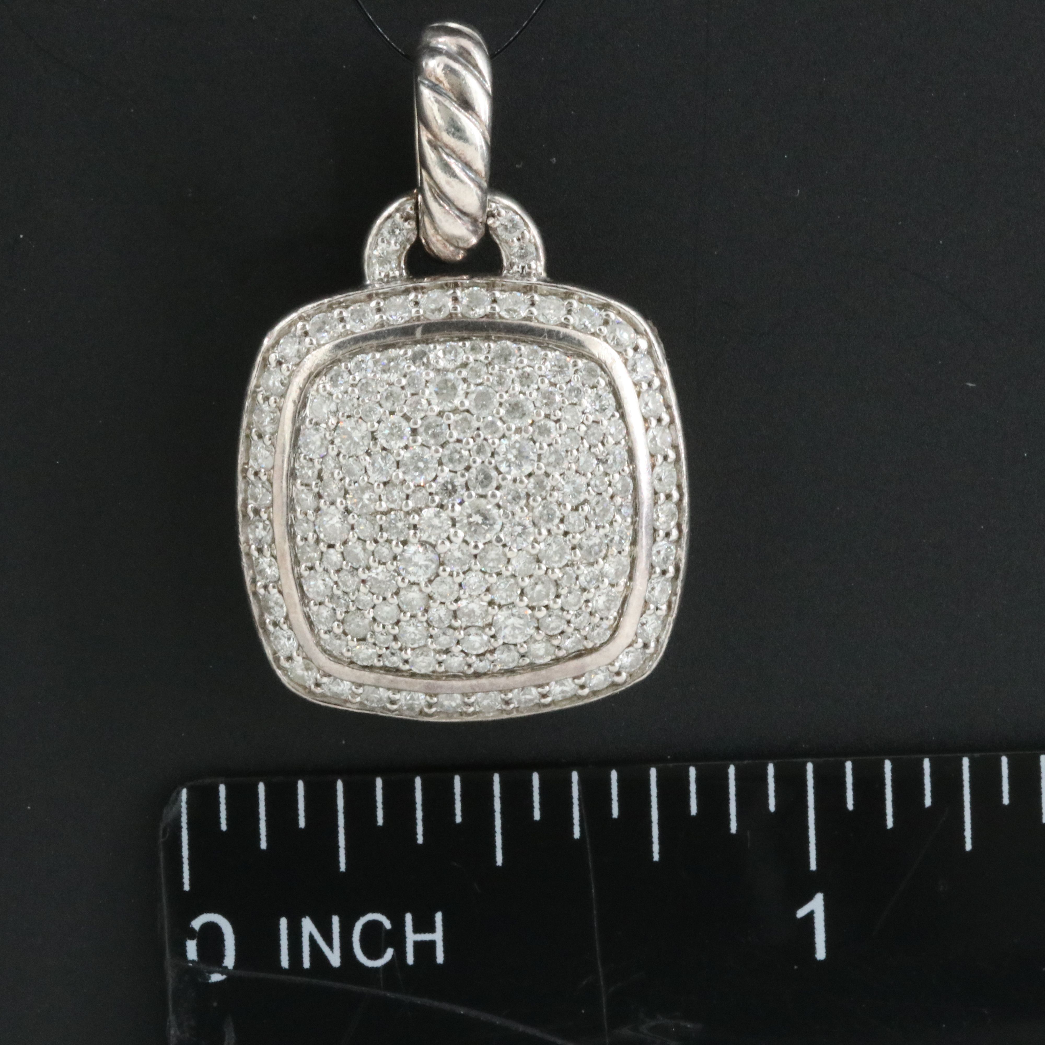 David Yurman Albion 1.52 Diamond Pavé Enhancer Pendant
