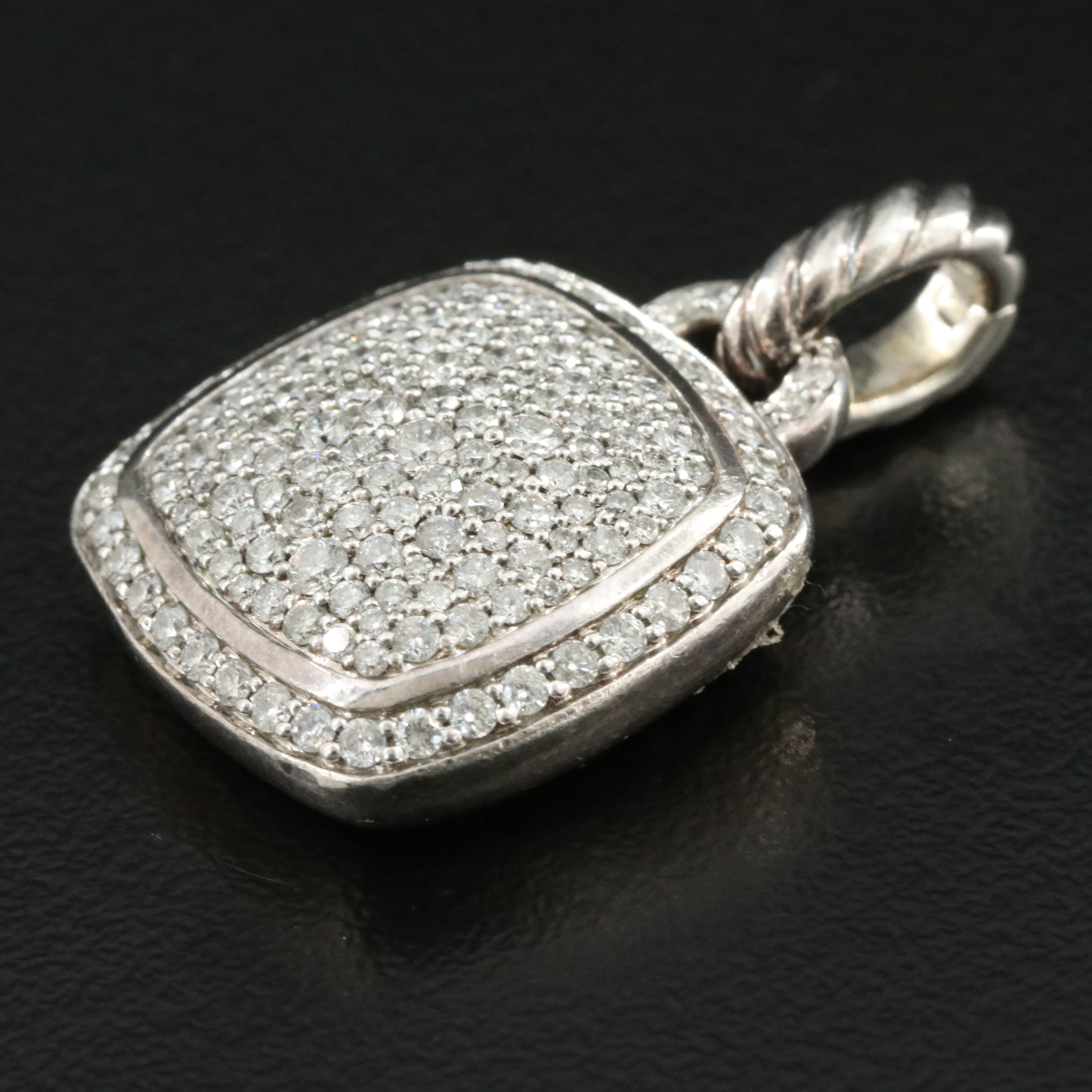 David Yurman Albion 1.52 Diamond Pavé Enhancer Pendant