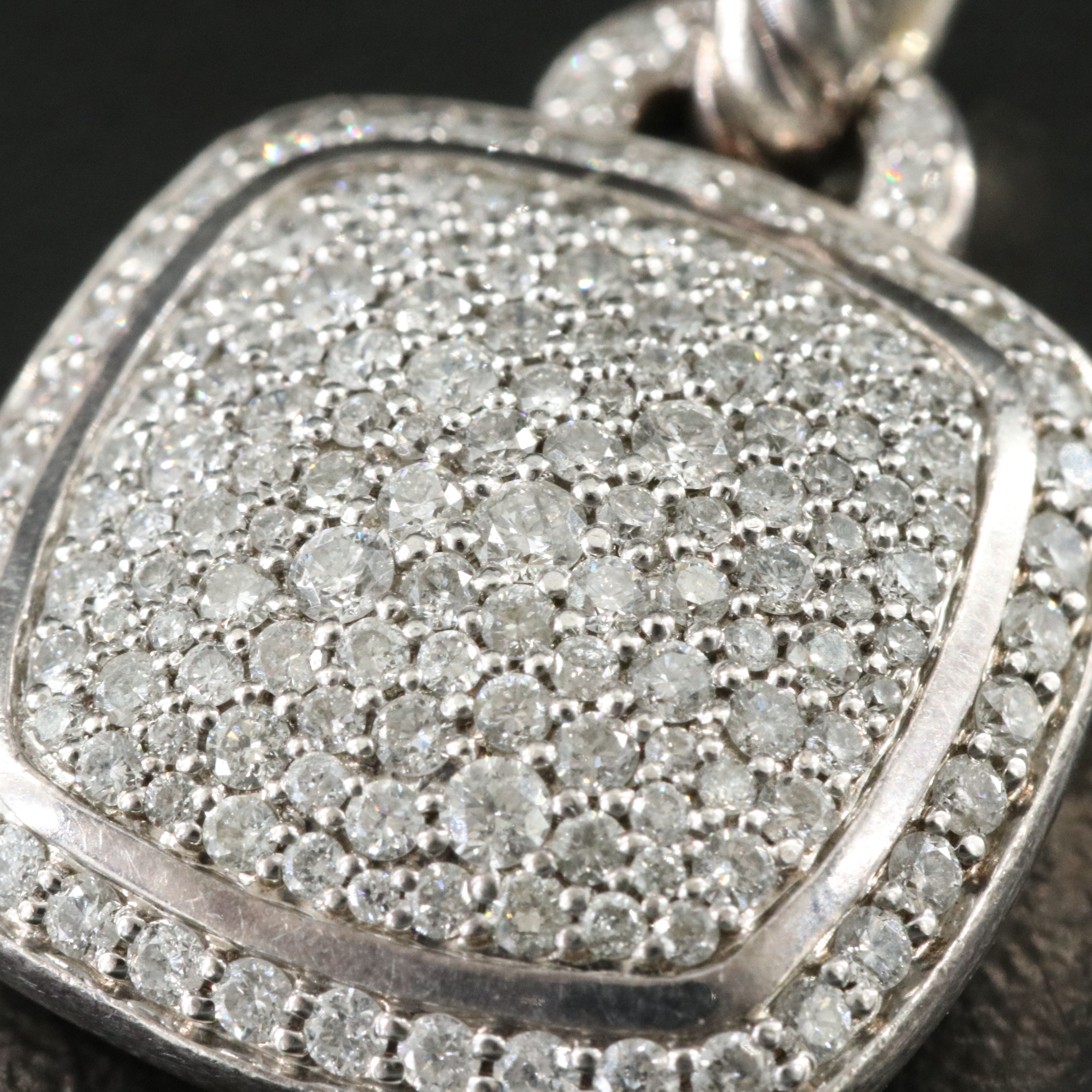 David Yurman Albion 1.52 Diamond Pavé Enhancer Pendant
