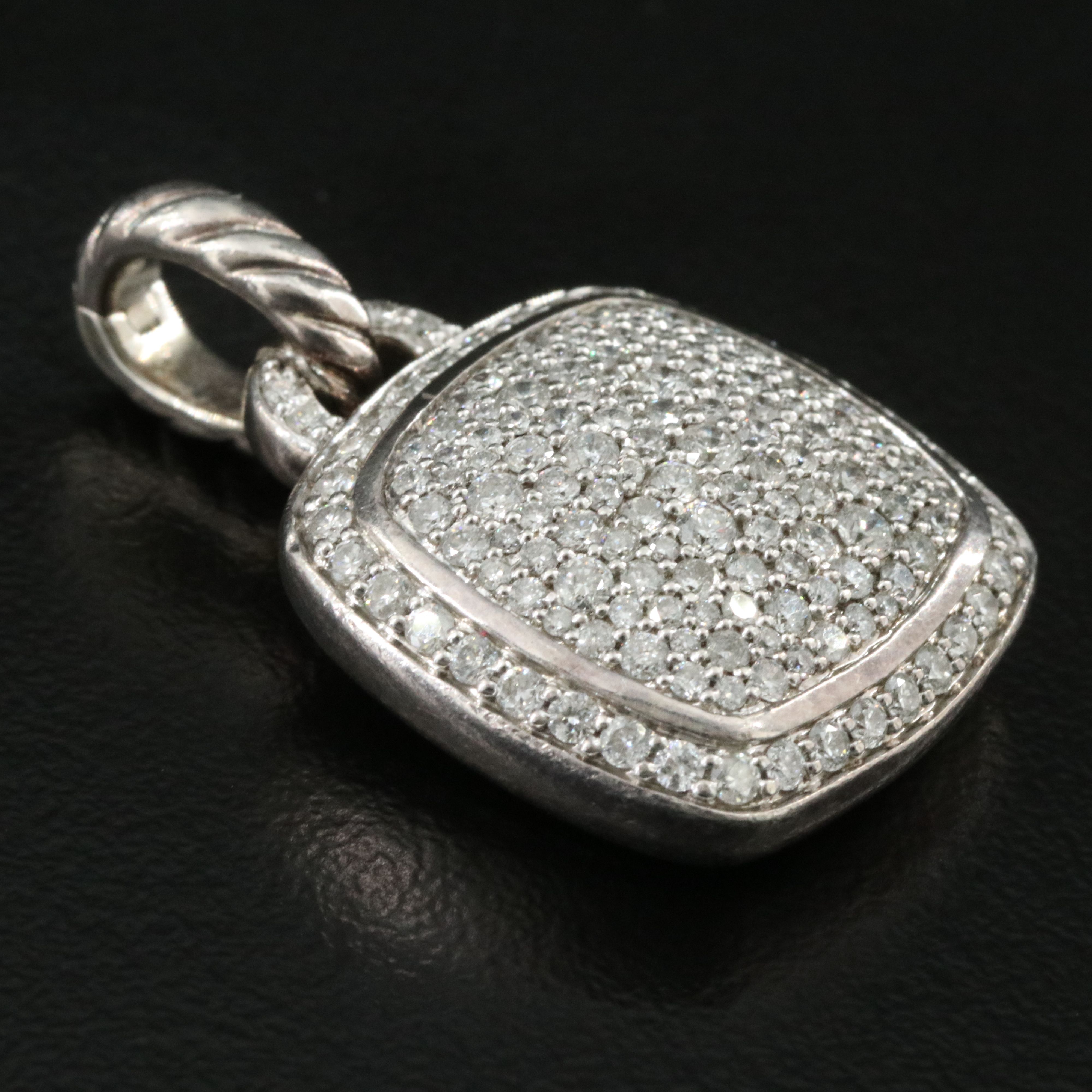 David Yurman Albion 1.52 Diamond Pavé Enhancer Pendant