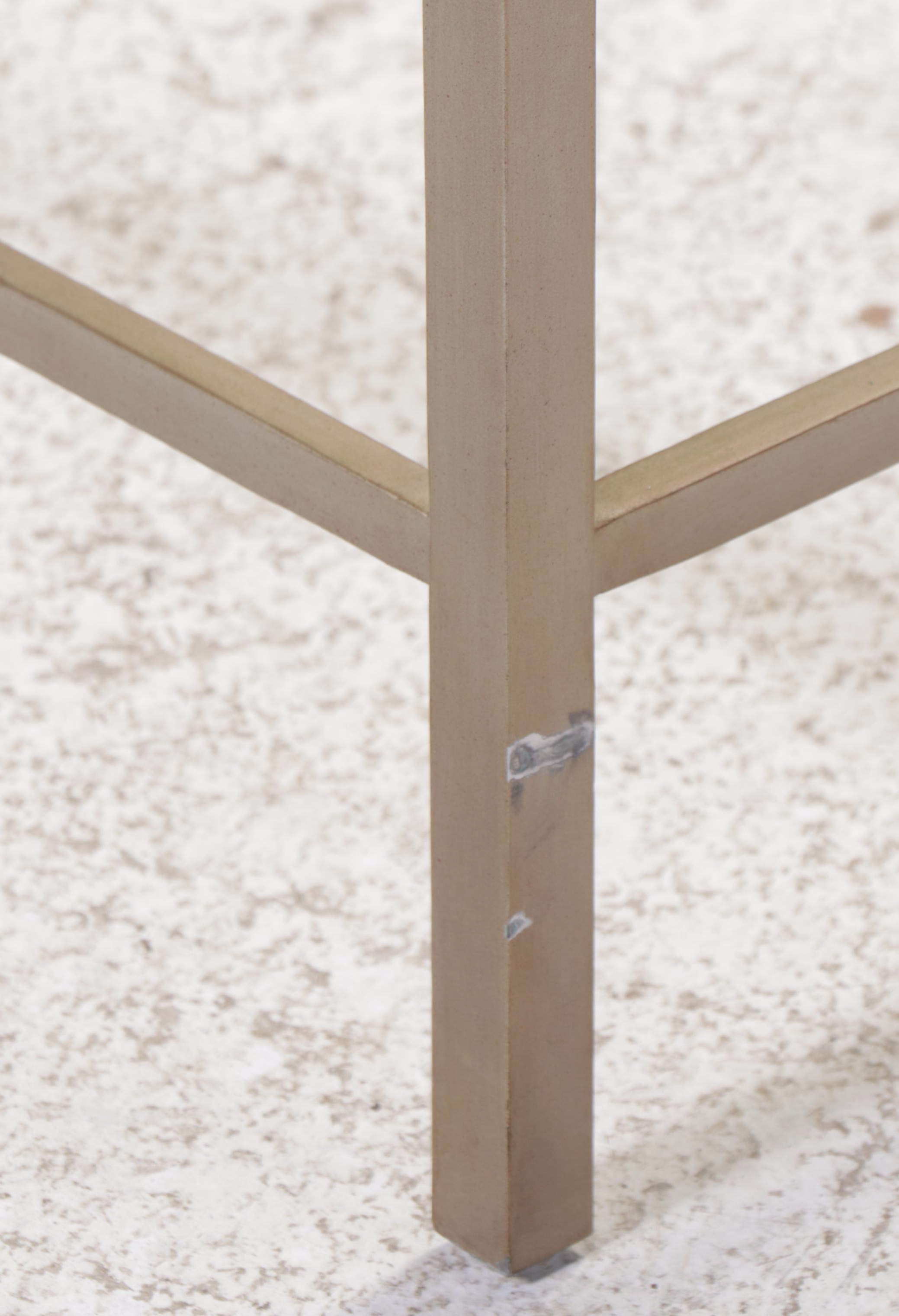 Hollywood Regency Style Metal Glass Top Coffee Table Greek Key Motif