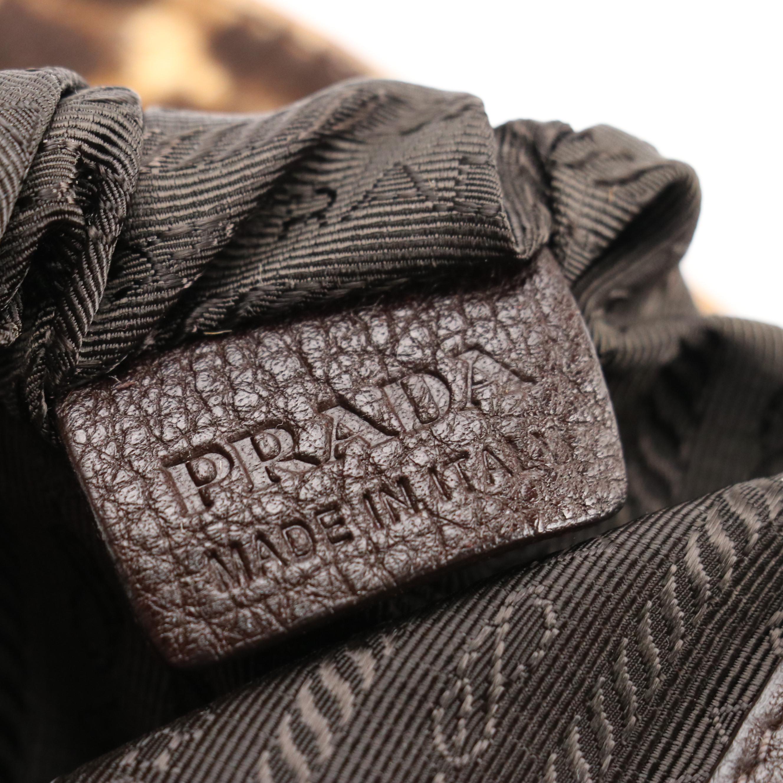 Prada Leopard Spotted Calf Hair Satchel