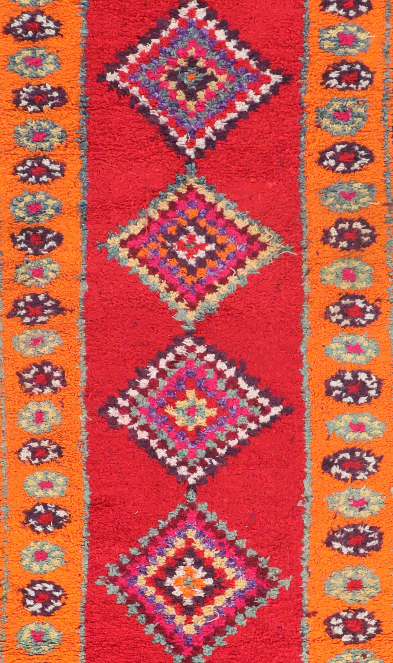 3'2 x 12'7 Hand-Knotted Moroccan Long Rug