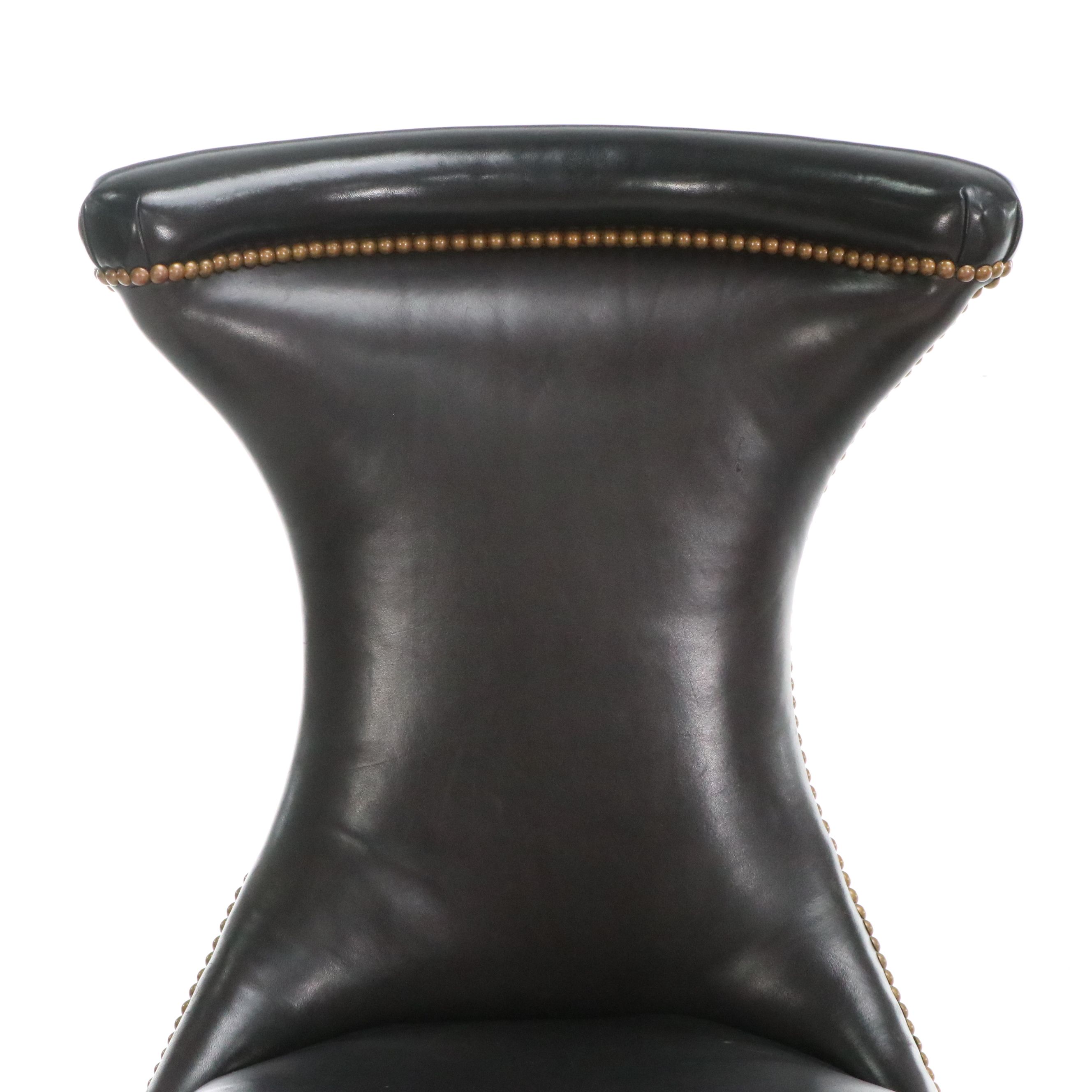 Set of Four Polo Ralph Lauren "Highgate" Leather Side Chairs