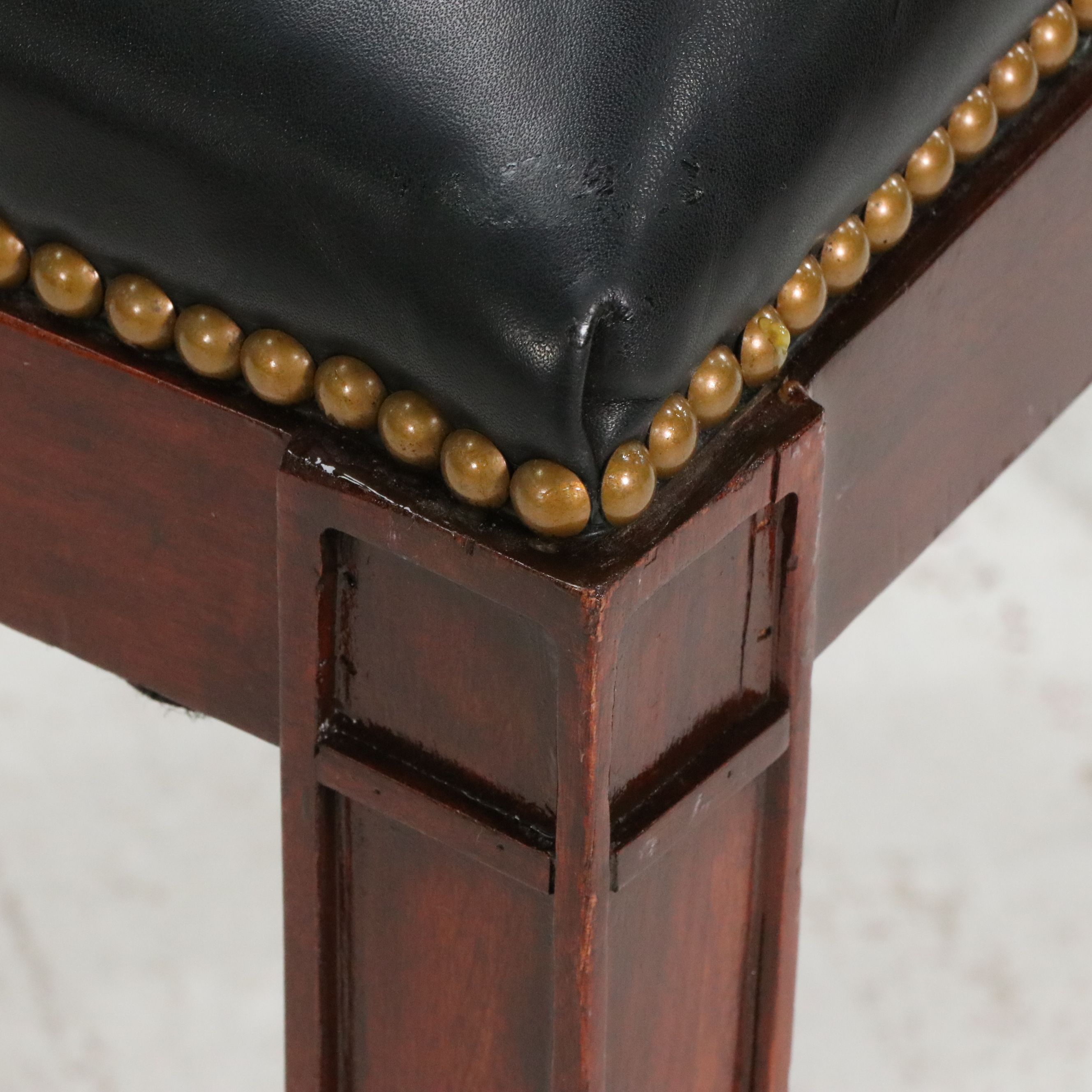 Set of Four Polo Ralph Lauren "Highgate" Leather Side Chairs