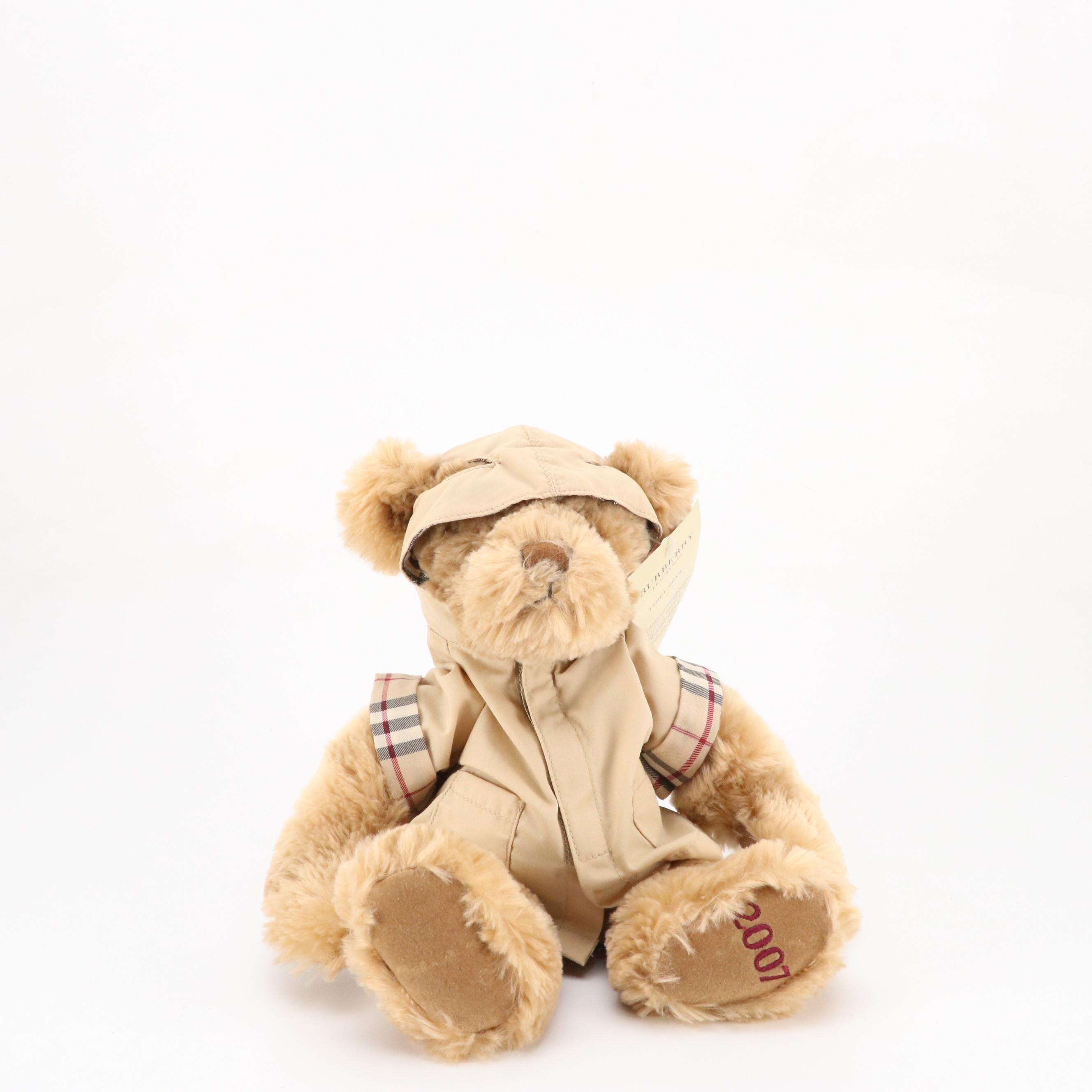 Burberry Small Teddy Bear and Burberry Fragrances Promotional Teddy Bear