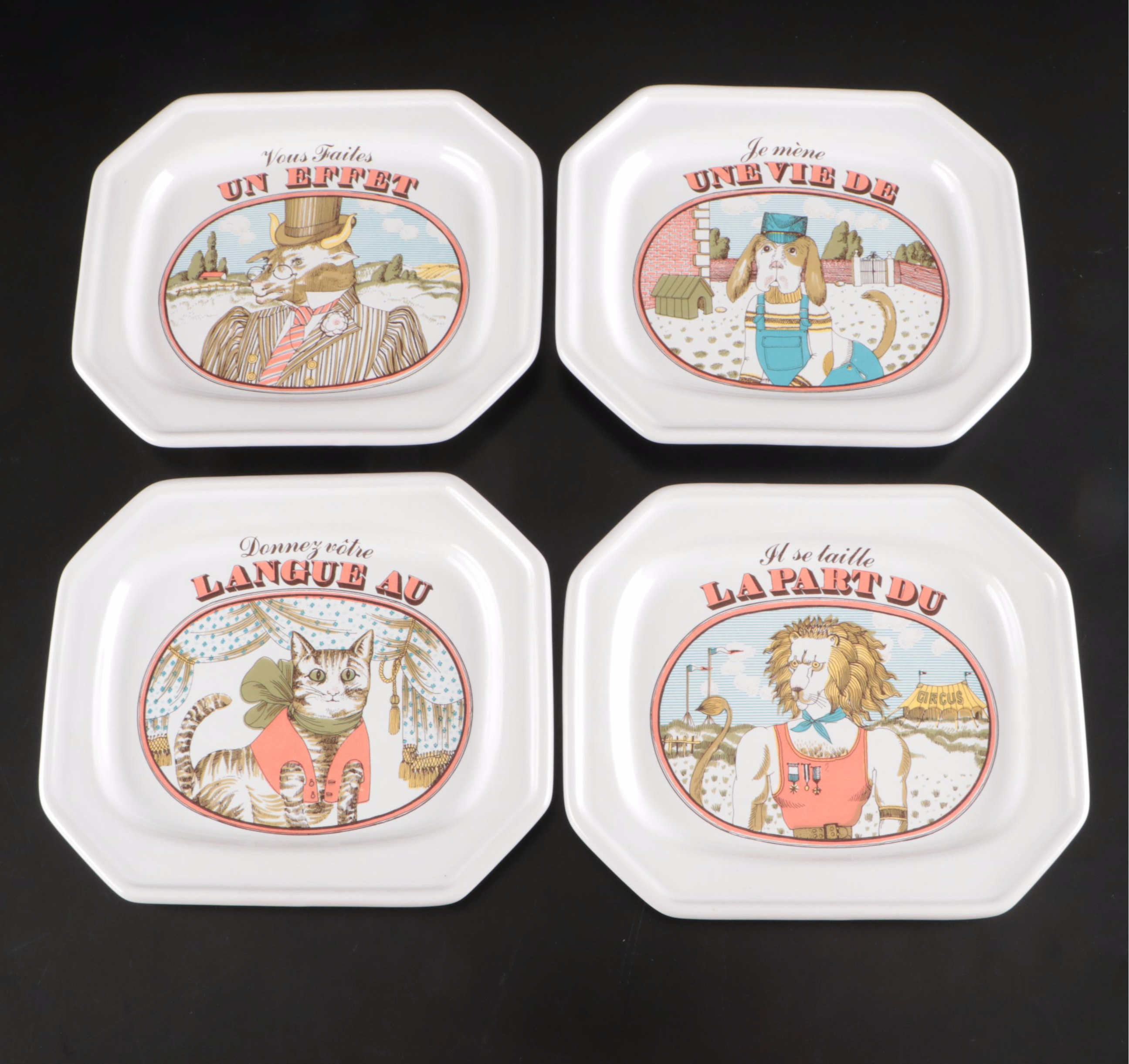 Wood met Unlimited Metal Trays with Estello Plates and More Dinnerware