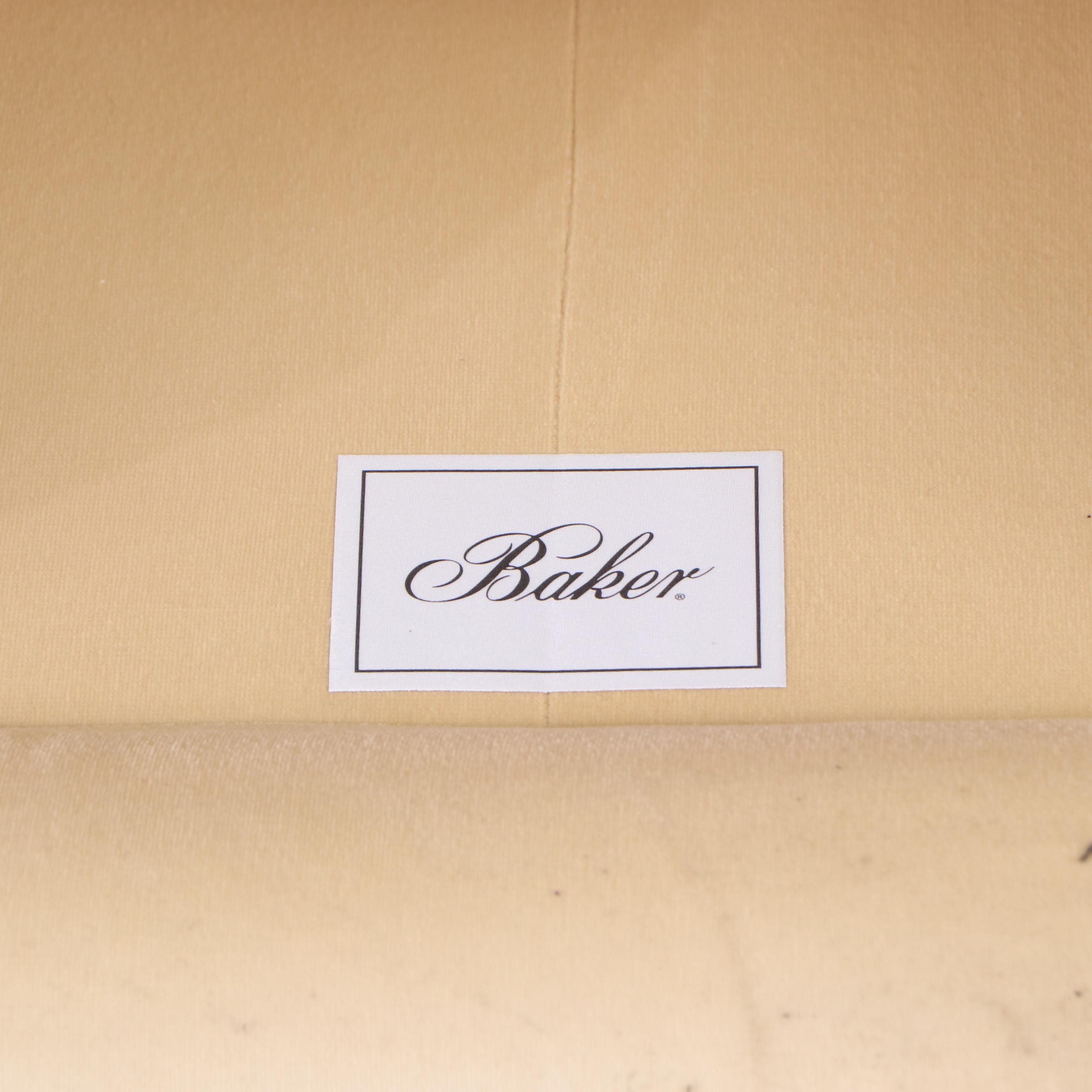 Baker Furniture Cream Upholstered Sofa