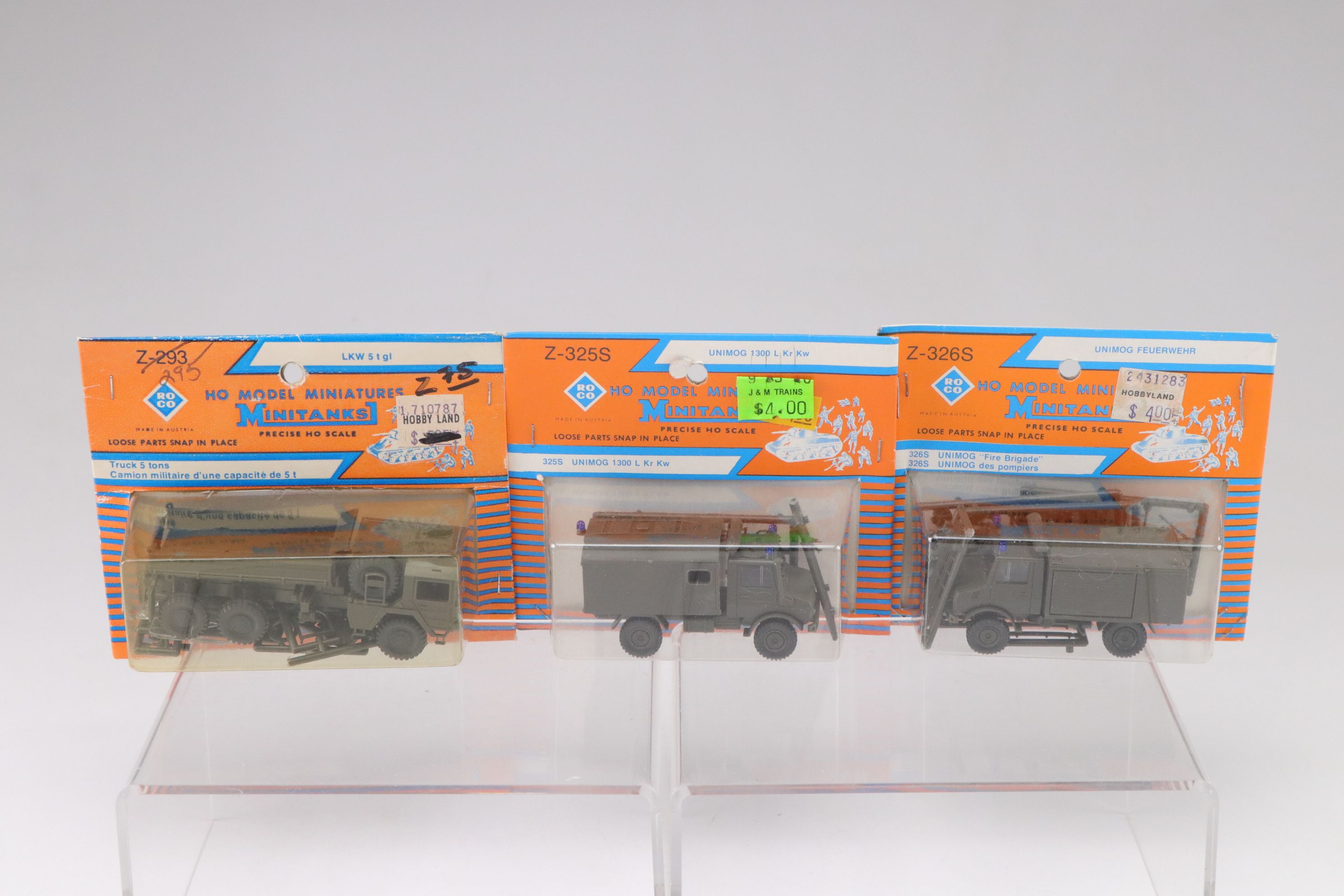 Roco Minitanks HO Scale Model Military Vehicles and Accessories