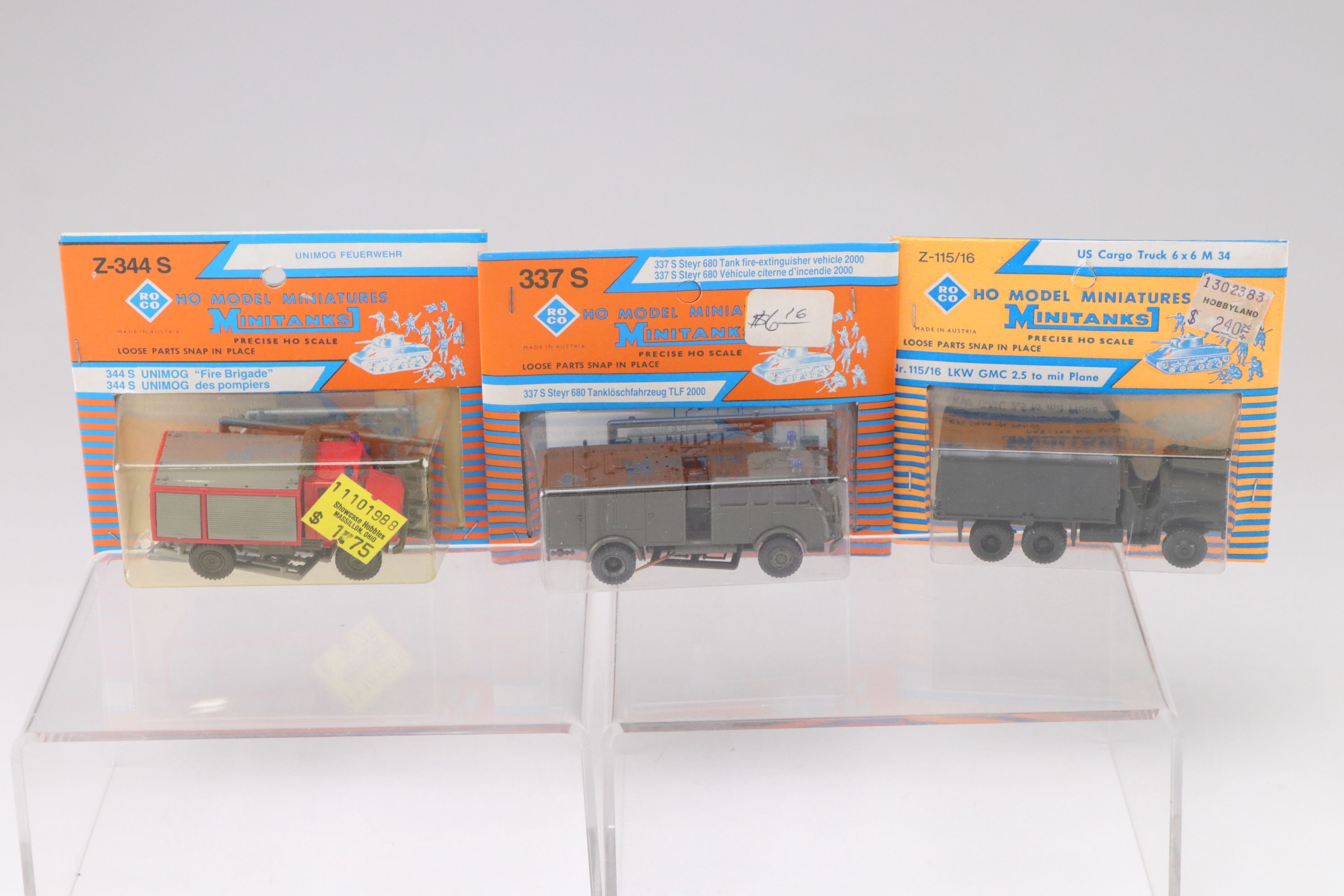 Roco Minitanks HO Scale Model Military Vehicles and Accessories