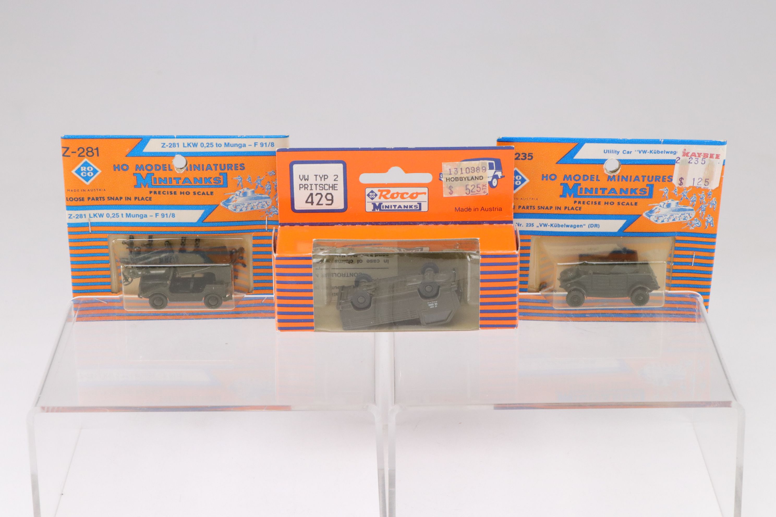 Roco Minitanks HO Scale Model Military Vehicles and Accessories