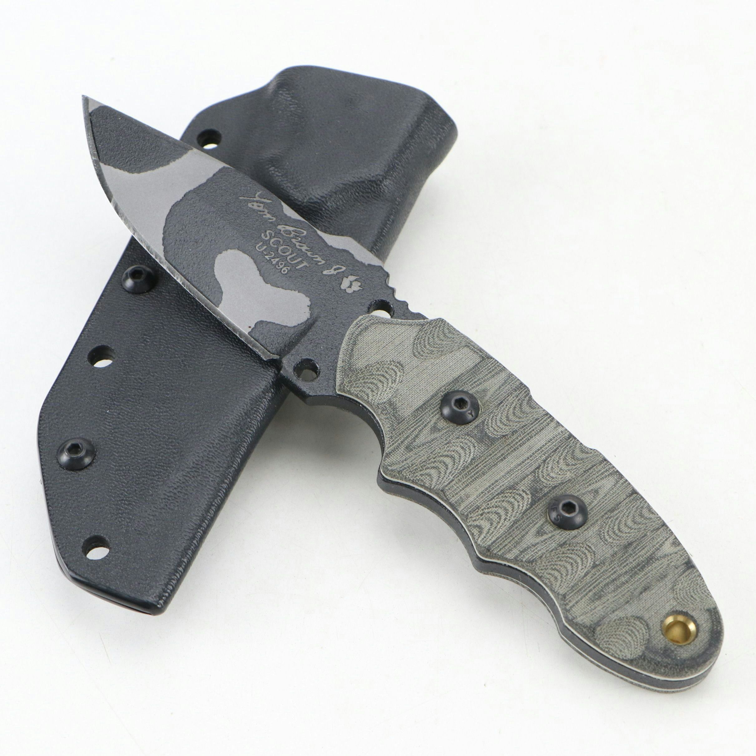 TOPS "Tom Brown Scout" Steel and Composite Handled Fixed Blade Knife