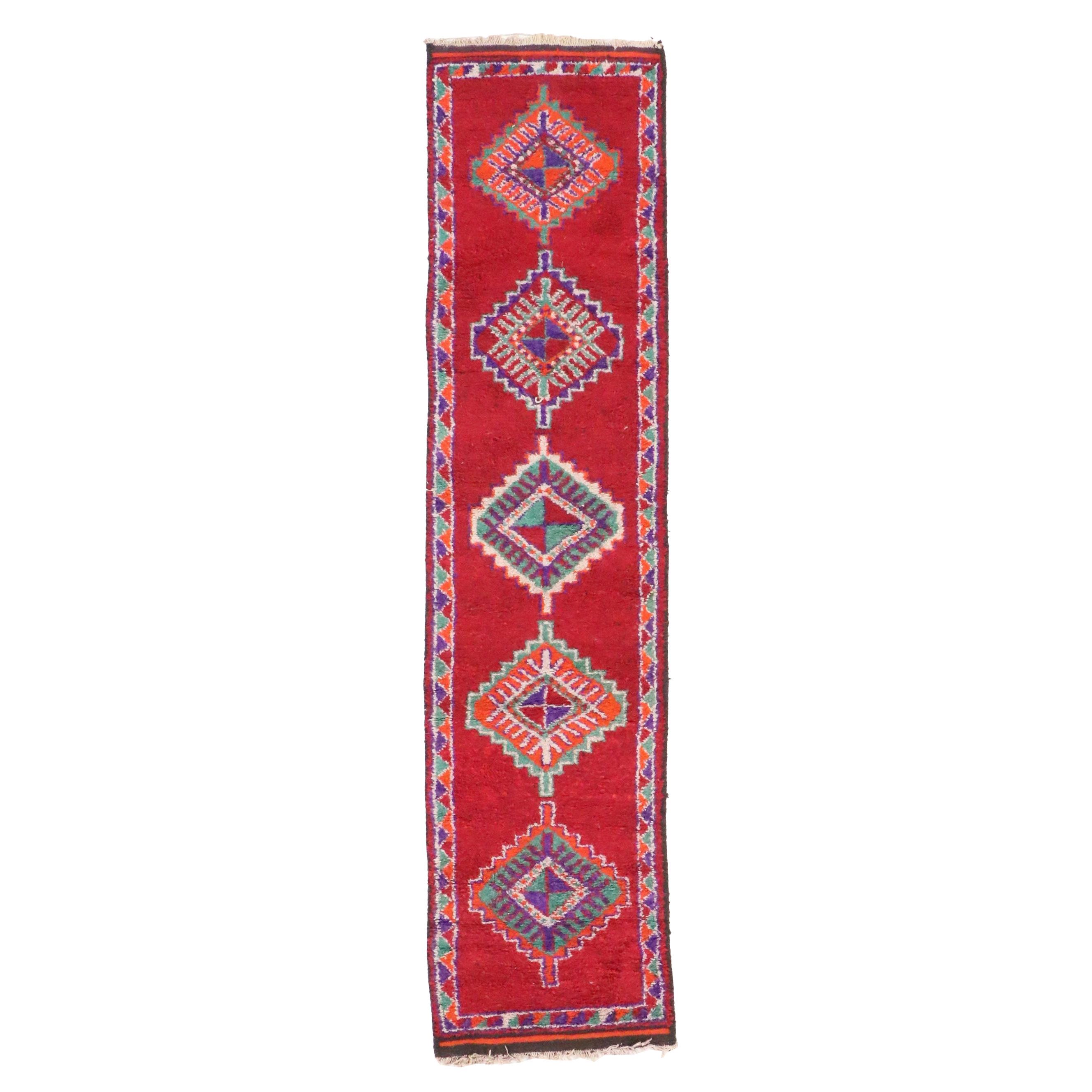 3' x 12'6 Hand-Knotted Moroccan Carpet Runner Long Rug