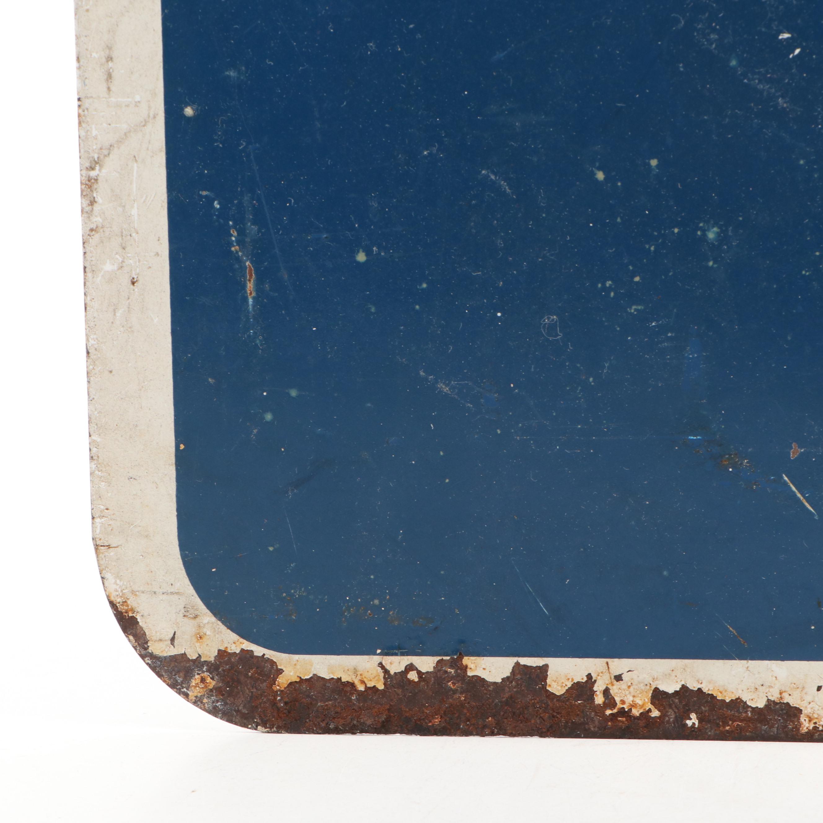 Laguna Beach Transit Metal Road Sign, Late 20th Century