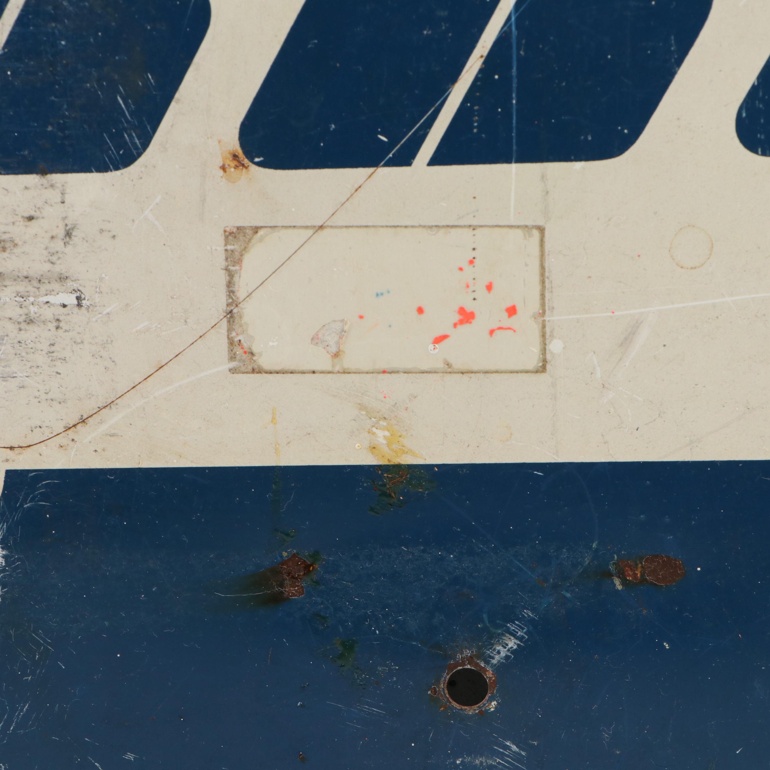 Laguna Beach Transit Metal Road Sign, Late 20th Century