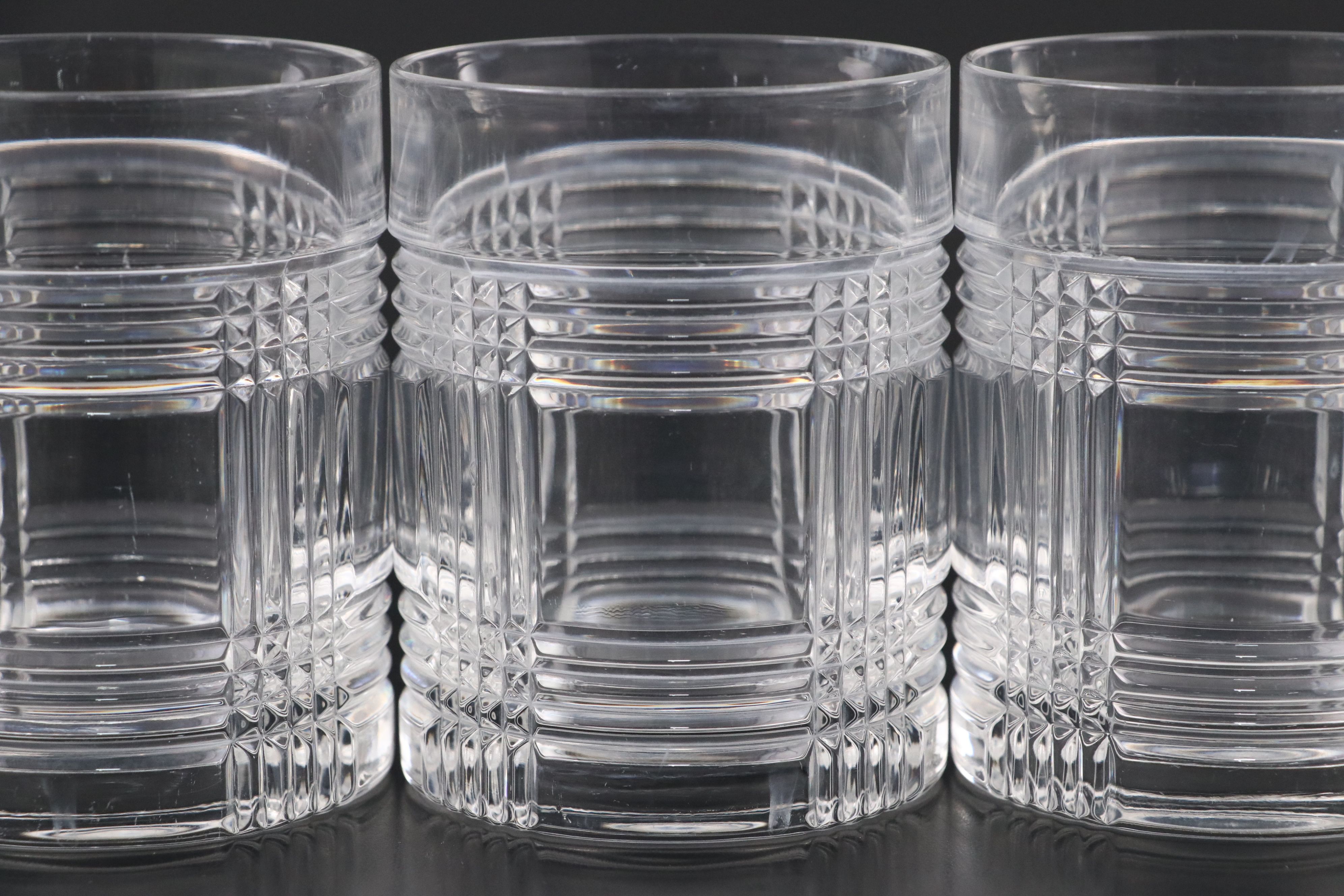 Ralph Lauren "Glen Plaid" Crystal Old Fashioned Glasses