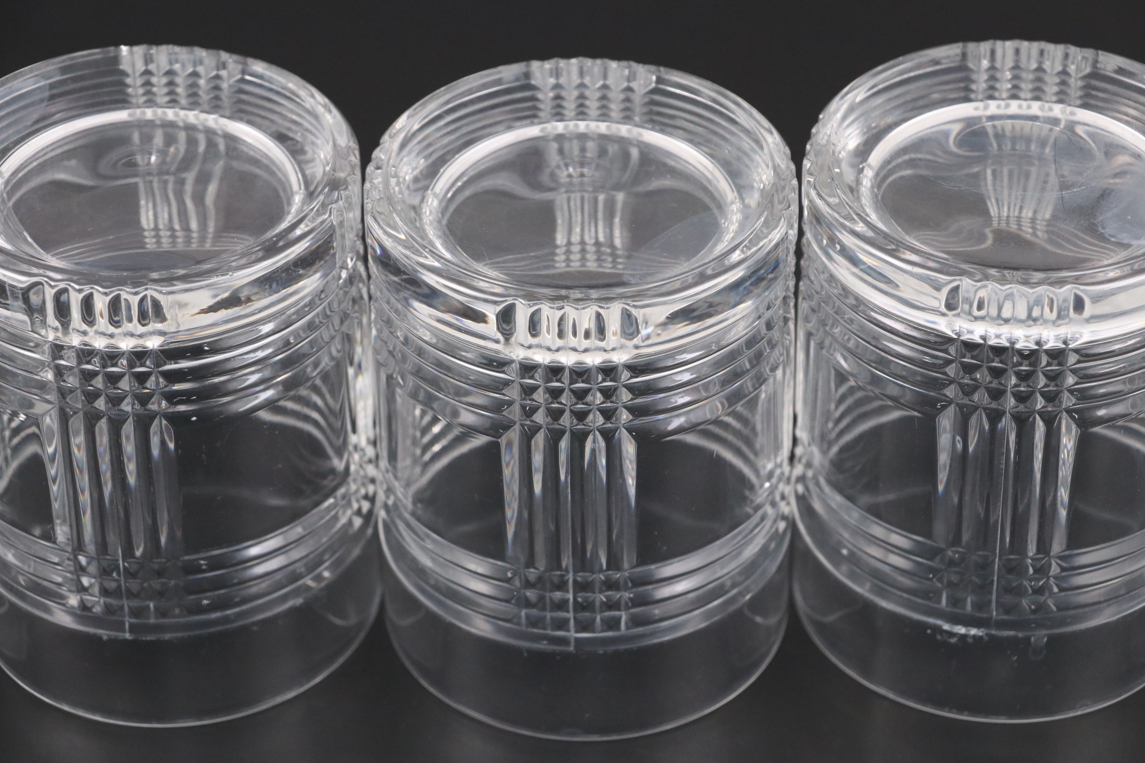 Ralph Lauren "Glen Plaid" Crystal Old Fashioned Glasses