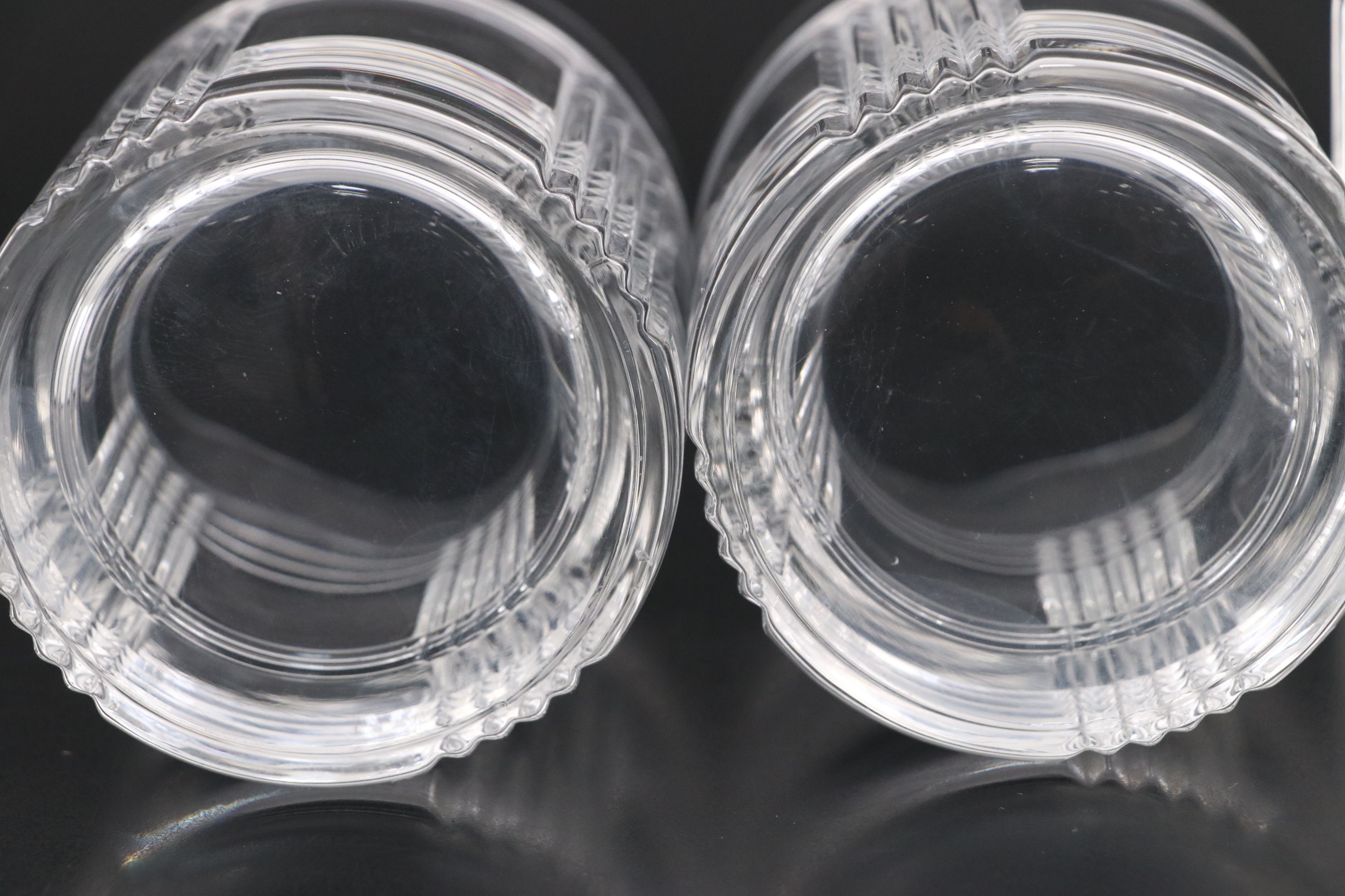 Ralph Lauren "Glen Plaid" Crystal Old Fashioned Glasses