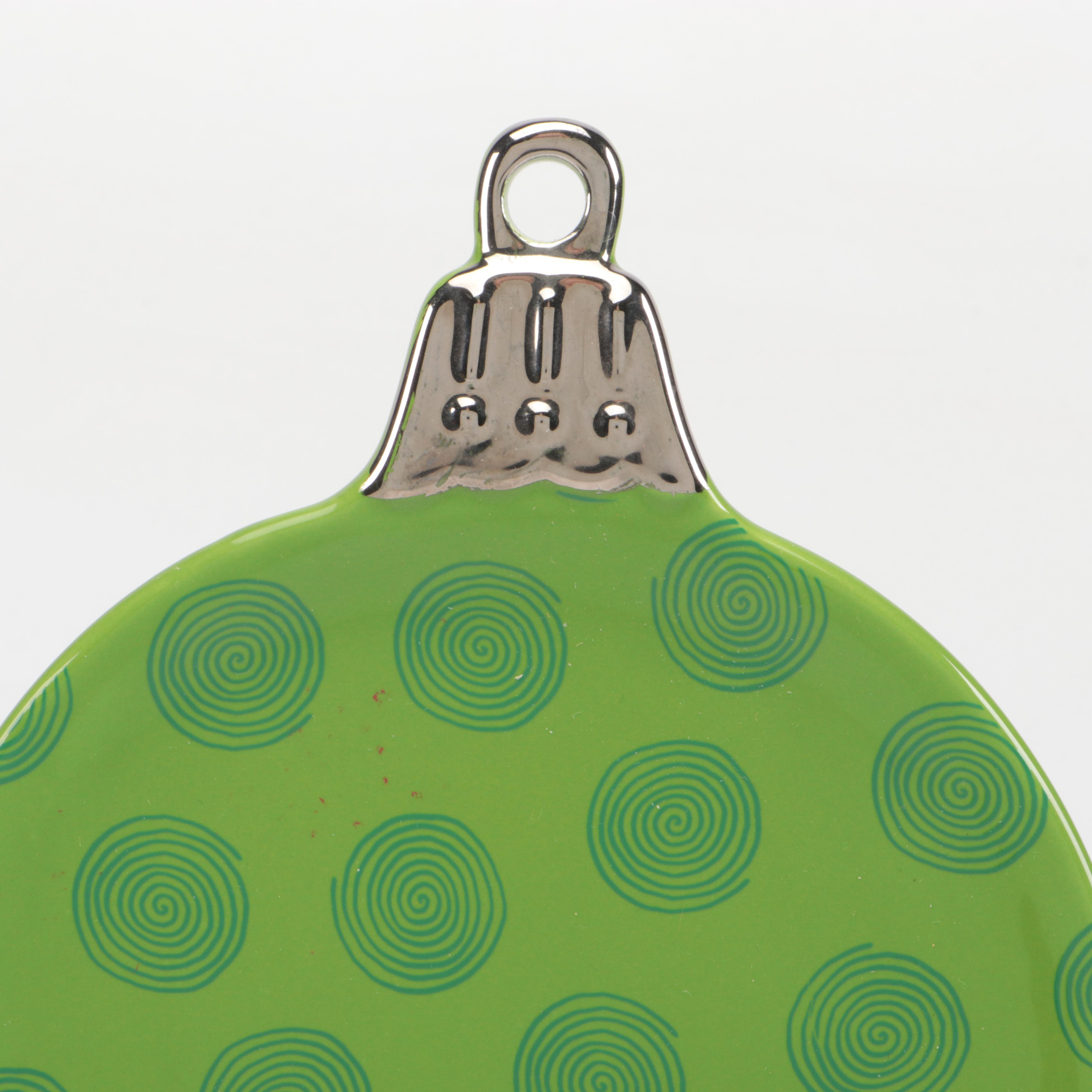 Rochard Limoges Porcelain Shell Dish with Department 56 Ceramic Appetizer Plate