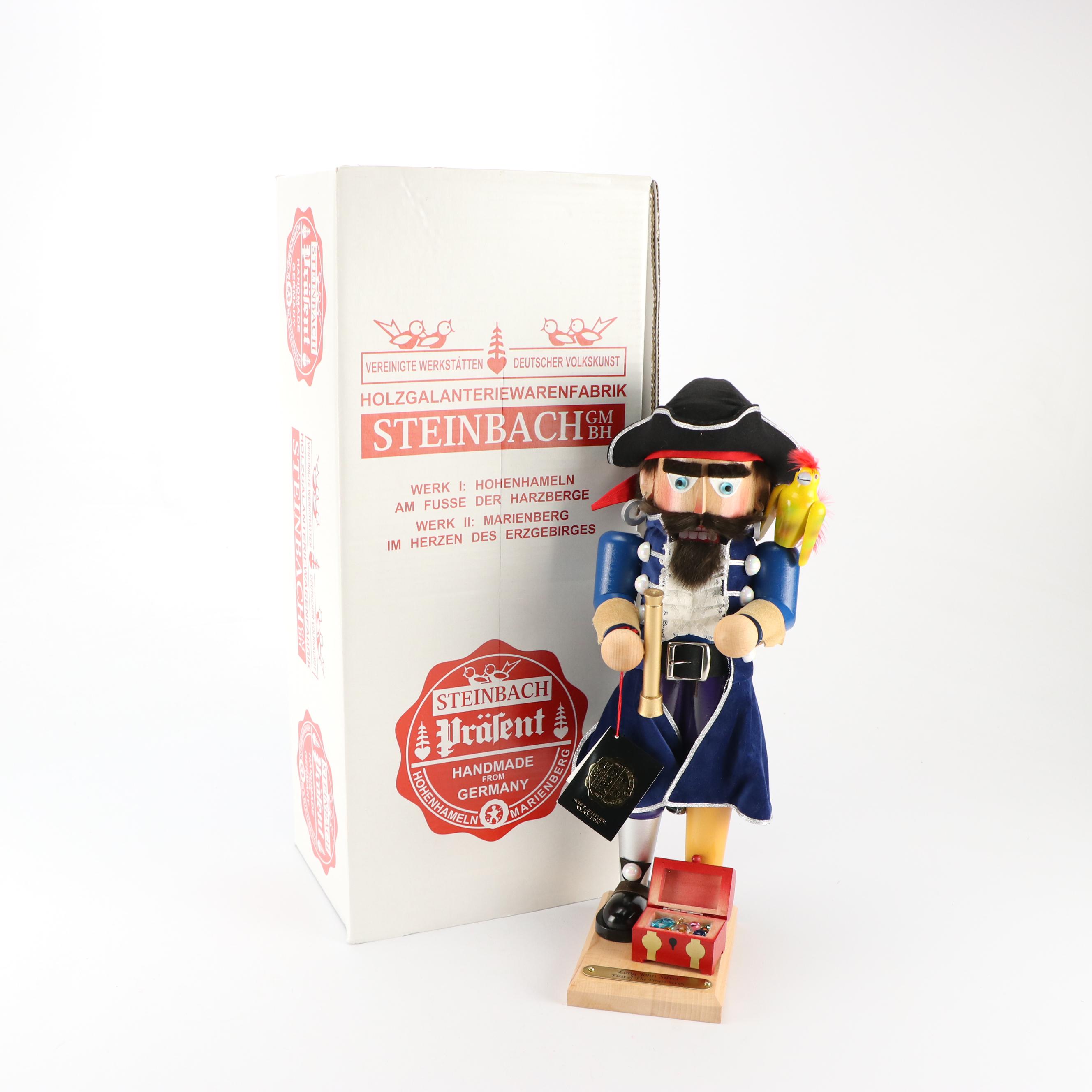 Steinbach Limited Edition "Long John Silver" Handcrafted Wooden Nutcracker