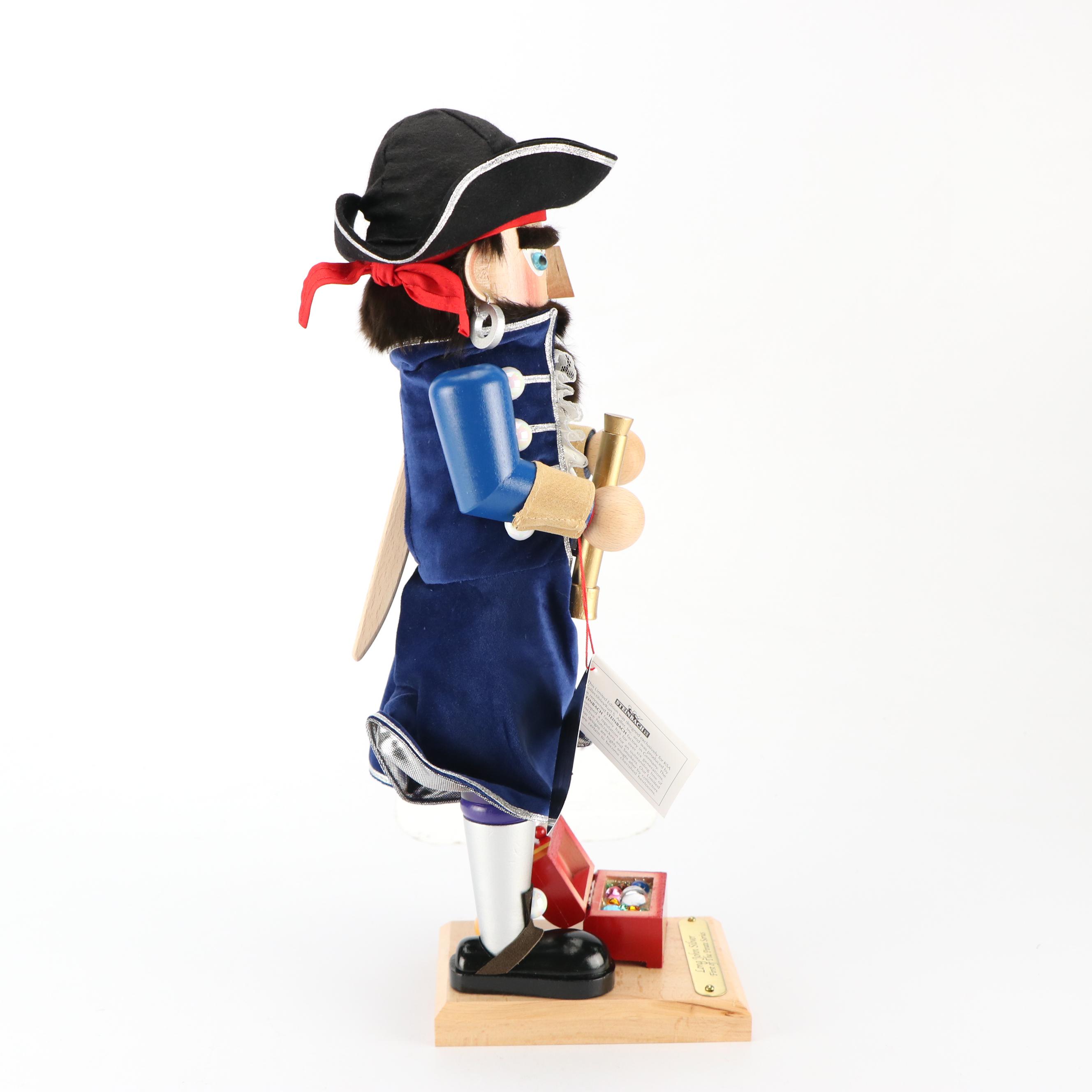 Steinbach Limited Edition "Long John Silver" Handcrafted Wooden Nutcracker