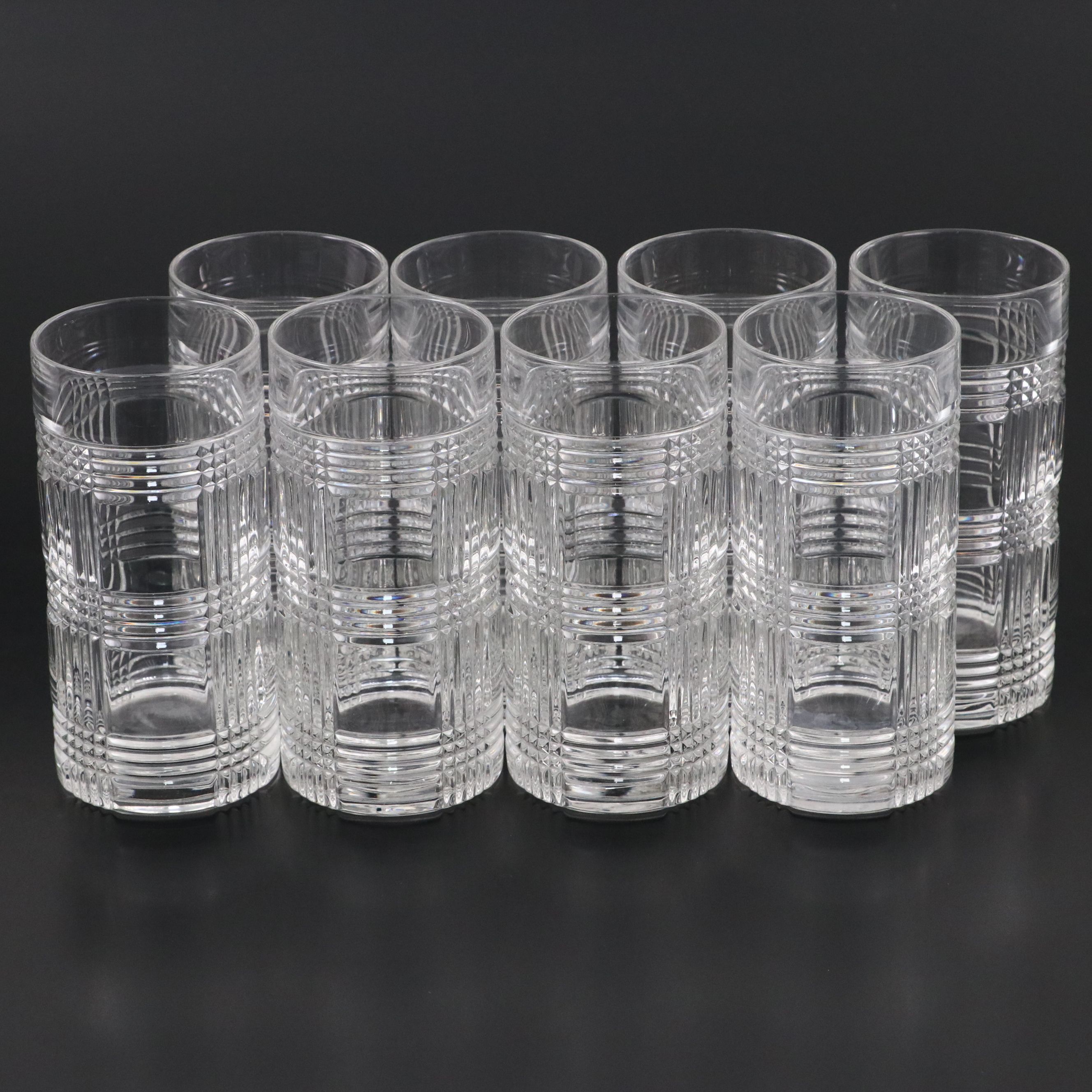 Ralph Lauren "Glen Plaid" Crystal Highball Glasses
