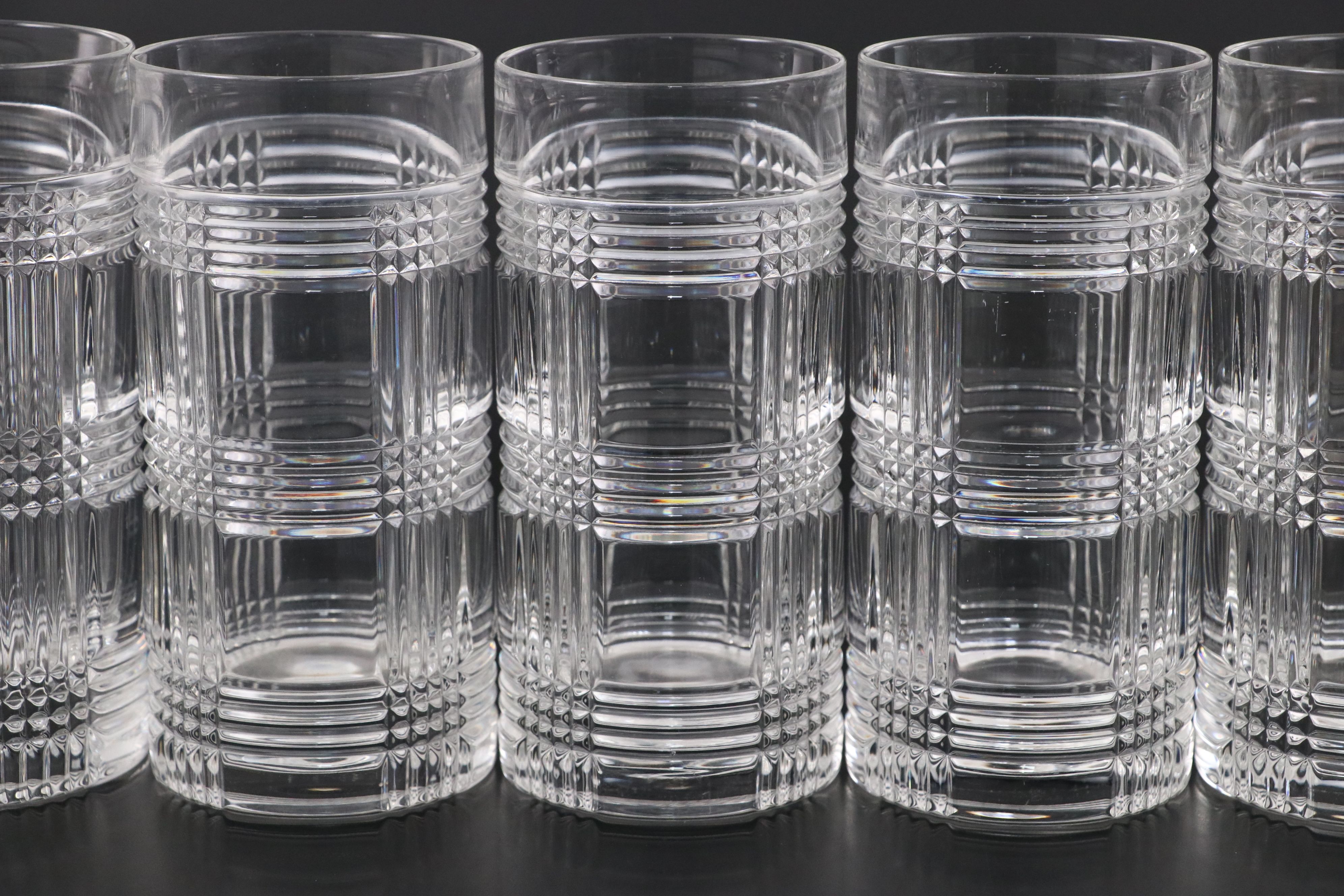 Ralph Lauren "Glen Plaid" Crystal Highball Glasses