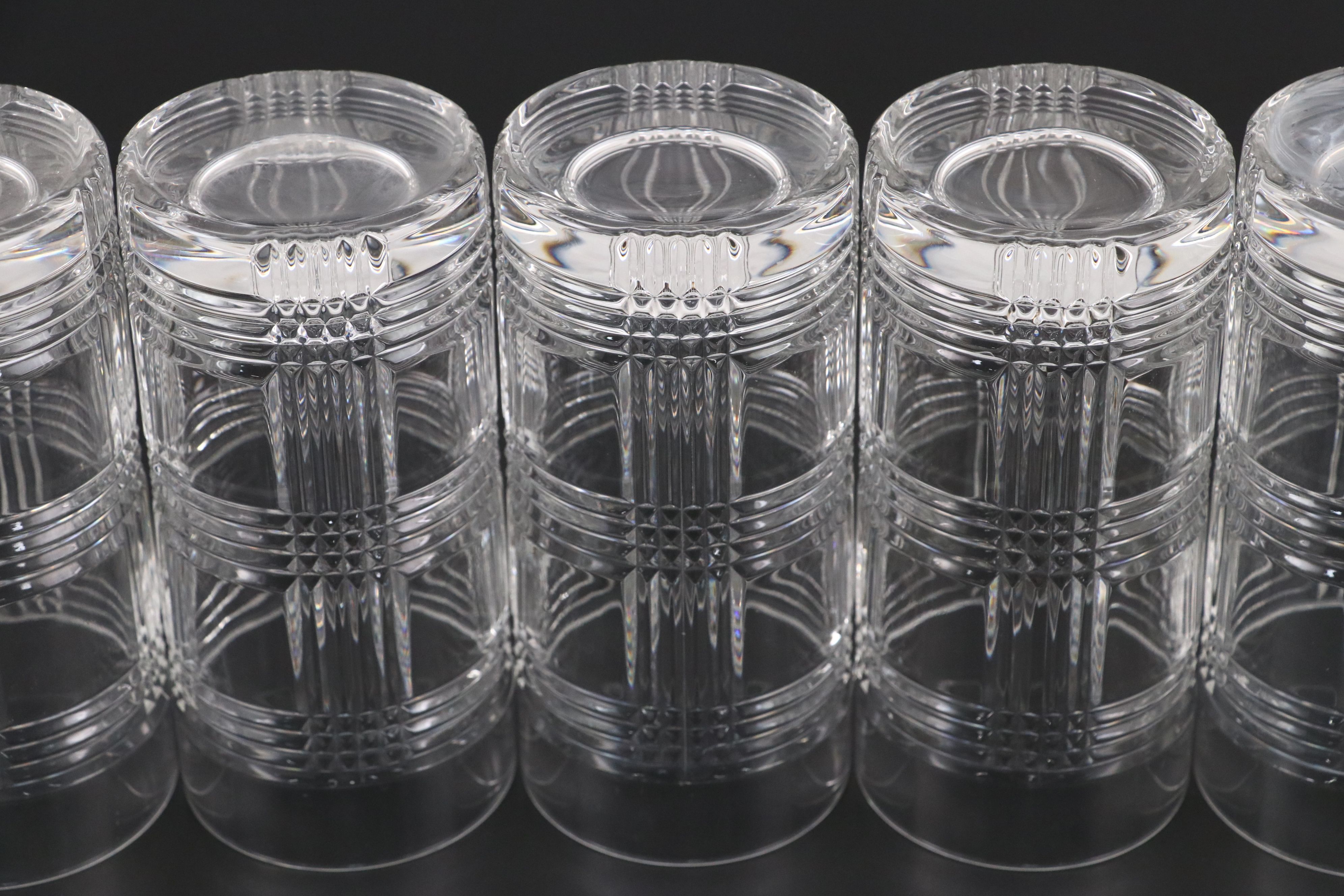Ralph Lauren "Glen Plaid" Crystal Highball Glasses