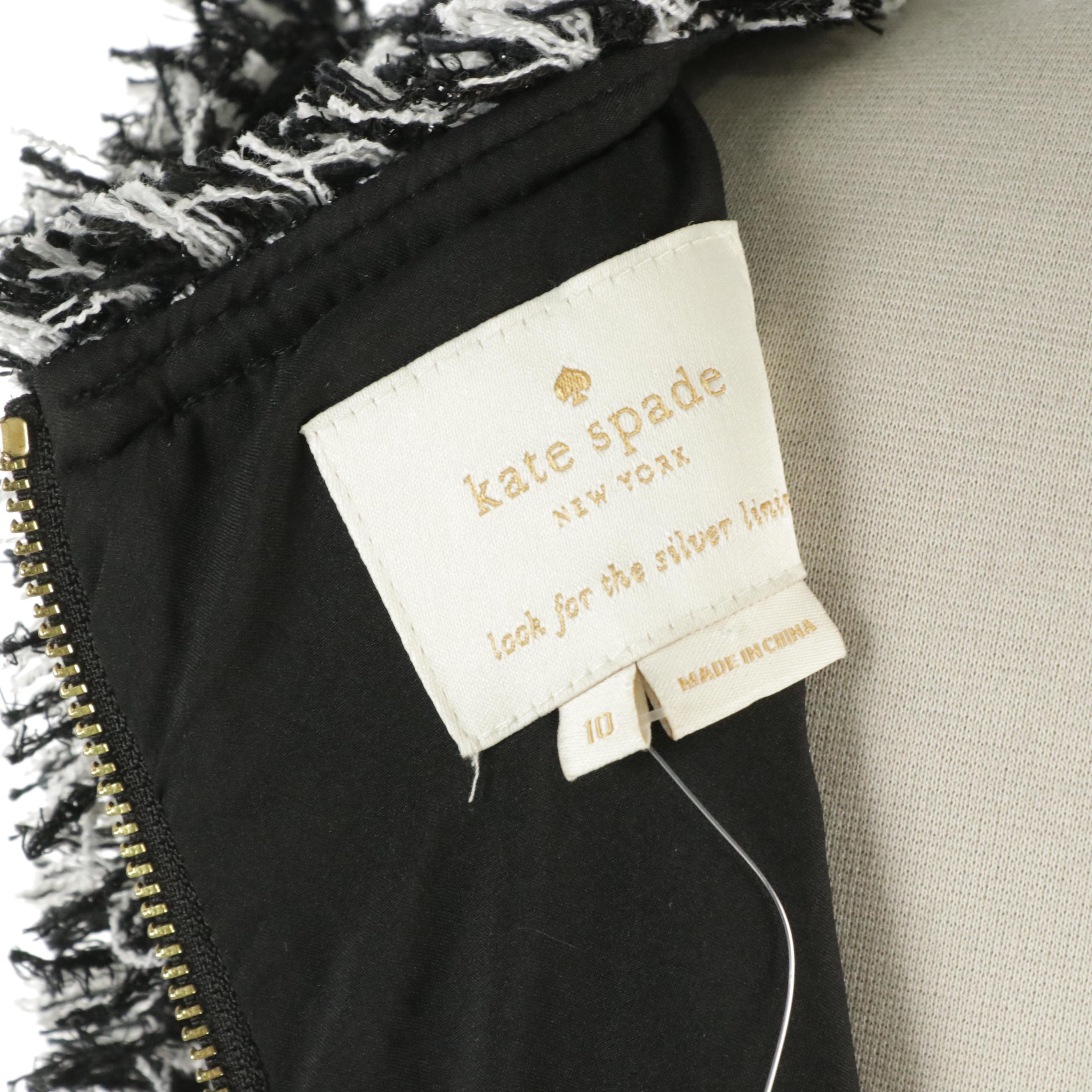 Kate Spade Dashing Beauty Houndstooth Sheath Dress, With Tag