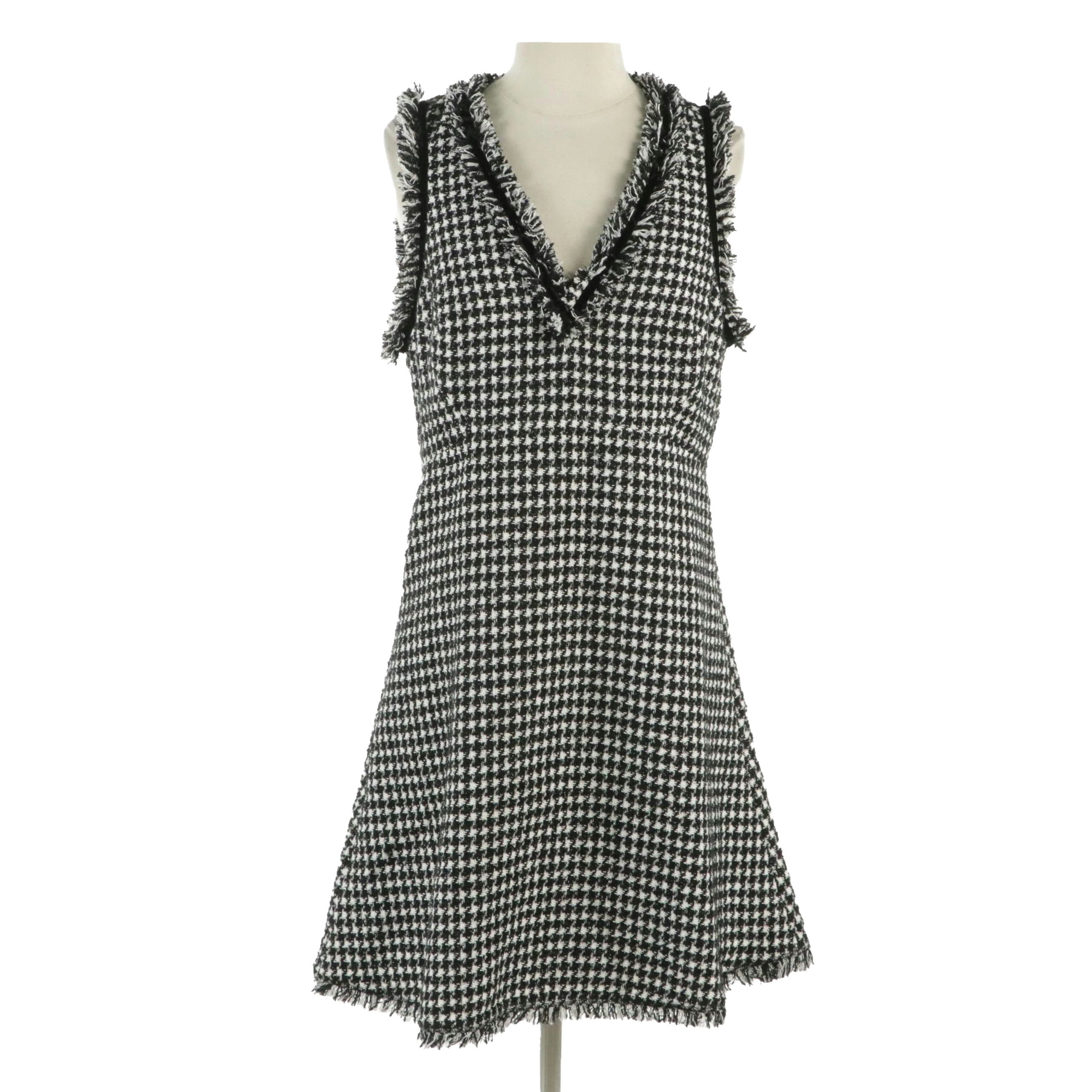 Kate Spade Dashing Beauty Houndstooth Sheath Dress, With Tag