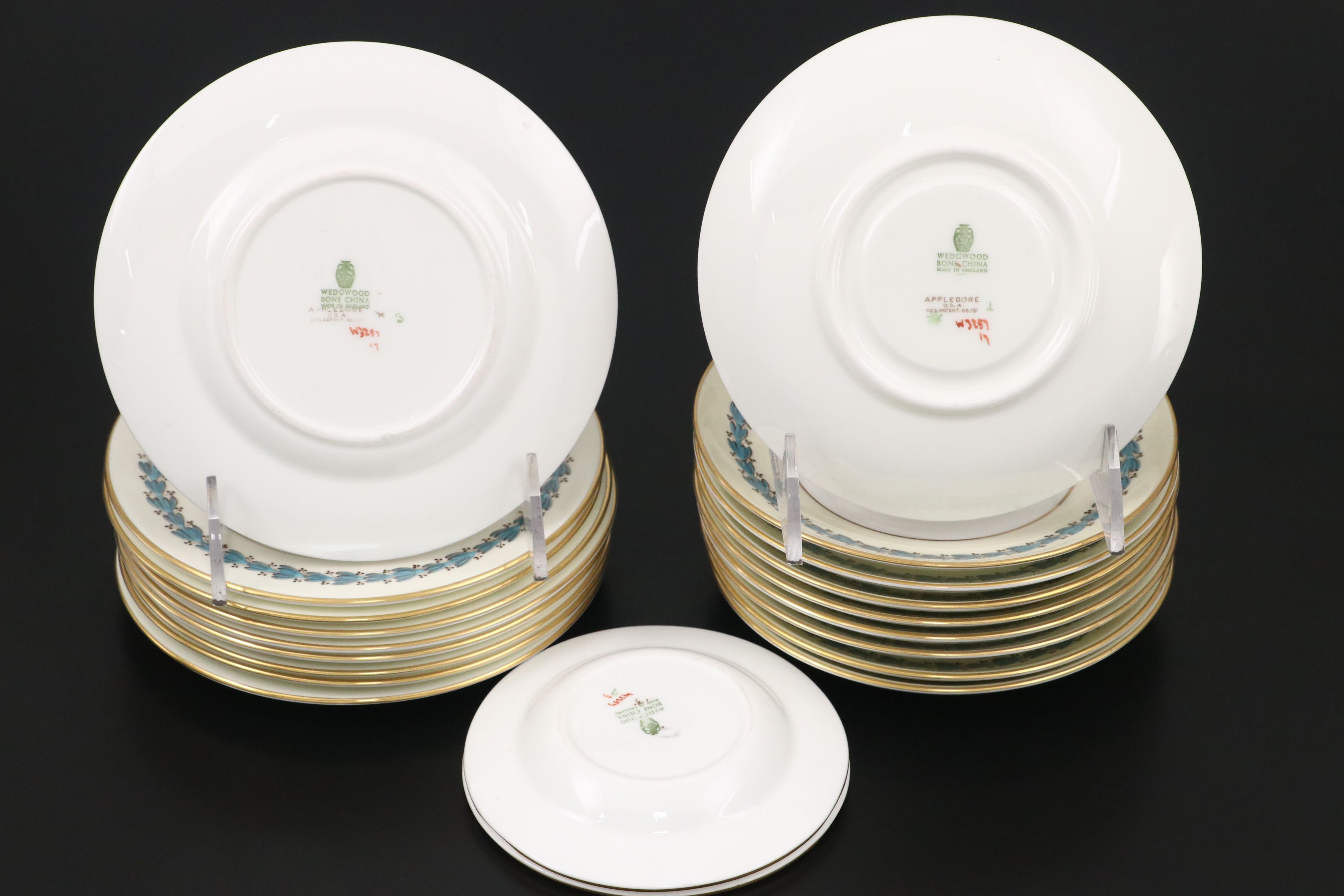 Wedgwood English Bone China "Appledore" Dinnerware, 1957-1992