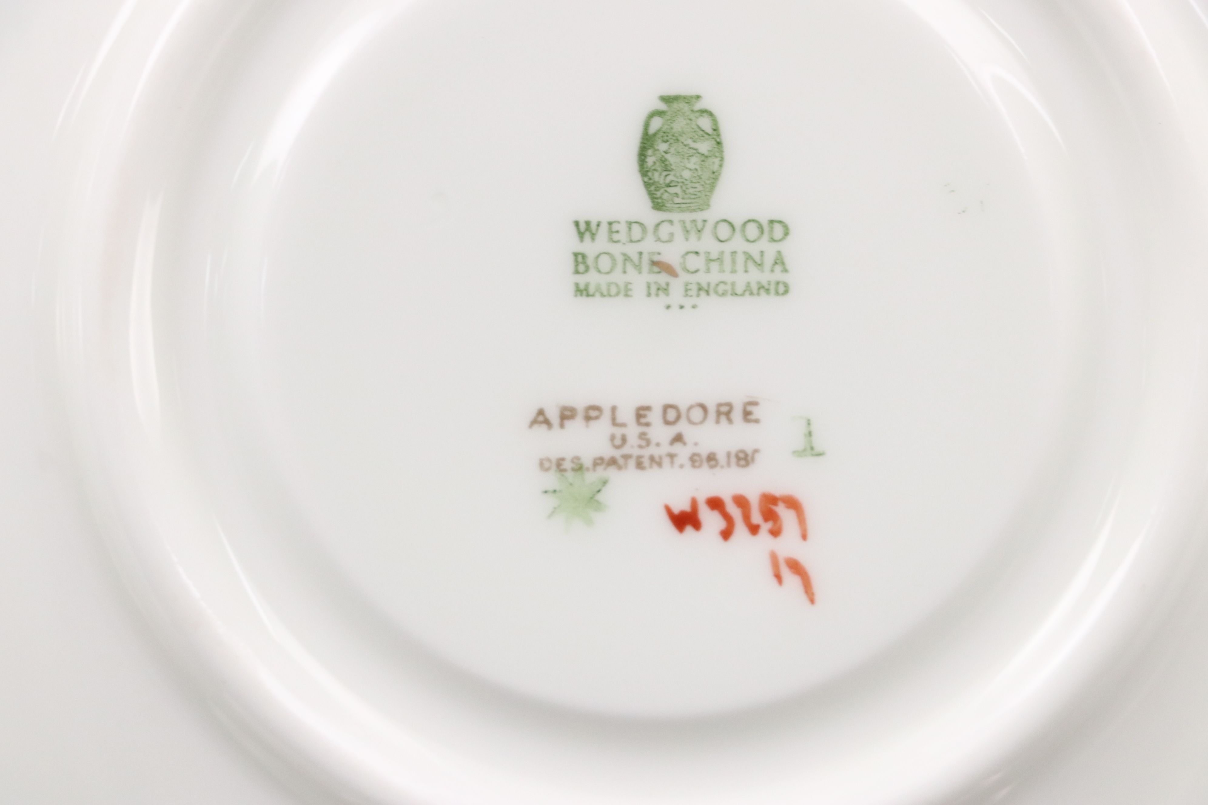 Wedgwood English Bone China "Appledore" Dinnerware, 1957-1992