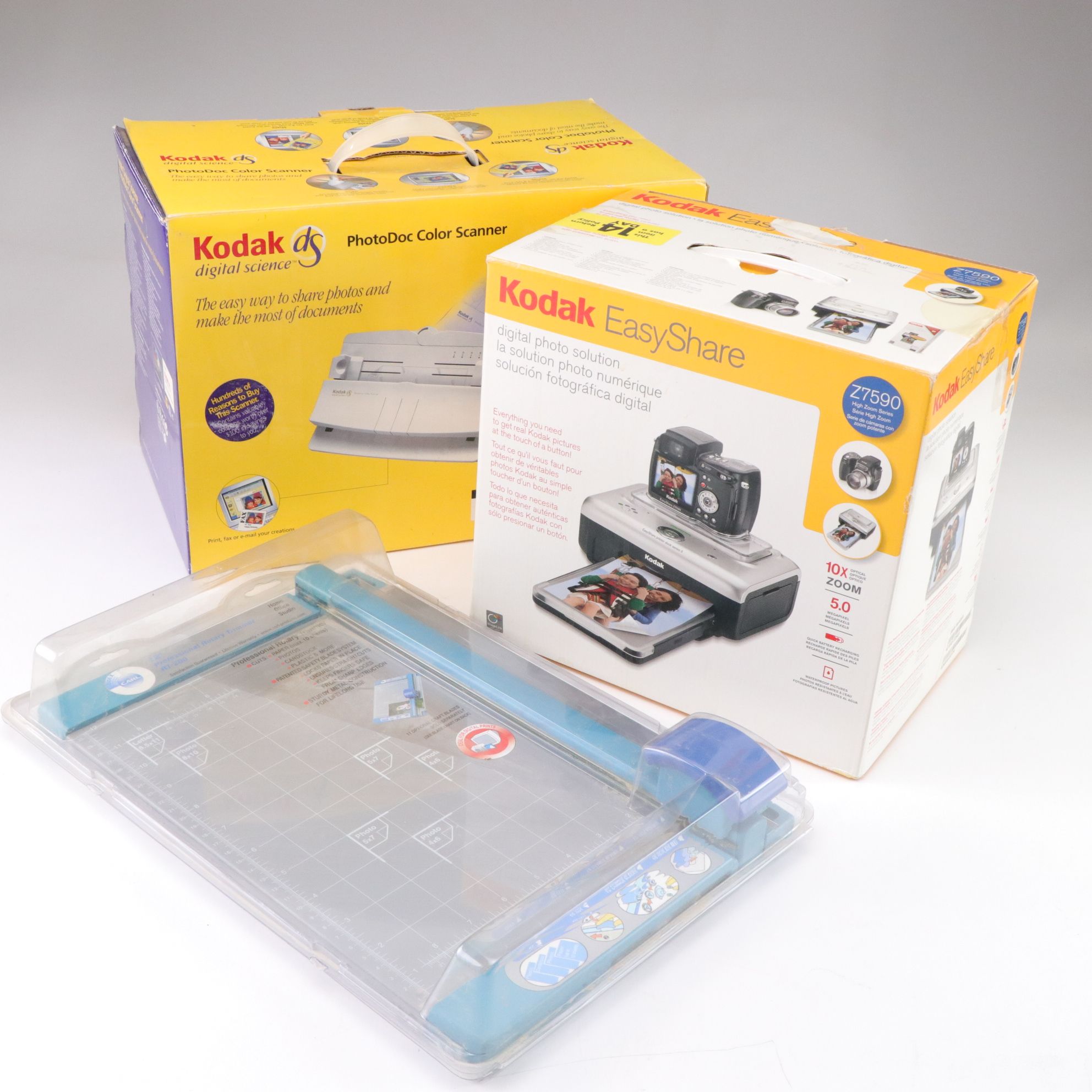 Kodak EasyShare Printer, PhotoDoc Color Scanner, and Rotary Trimmer